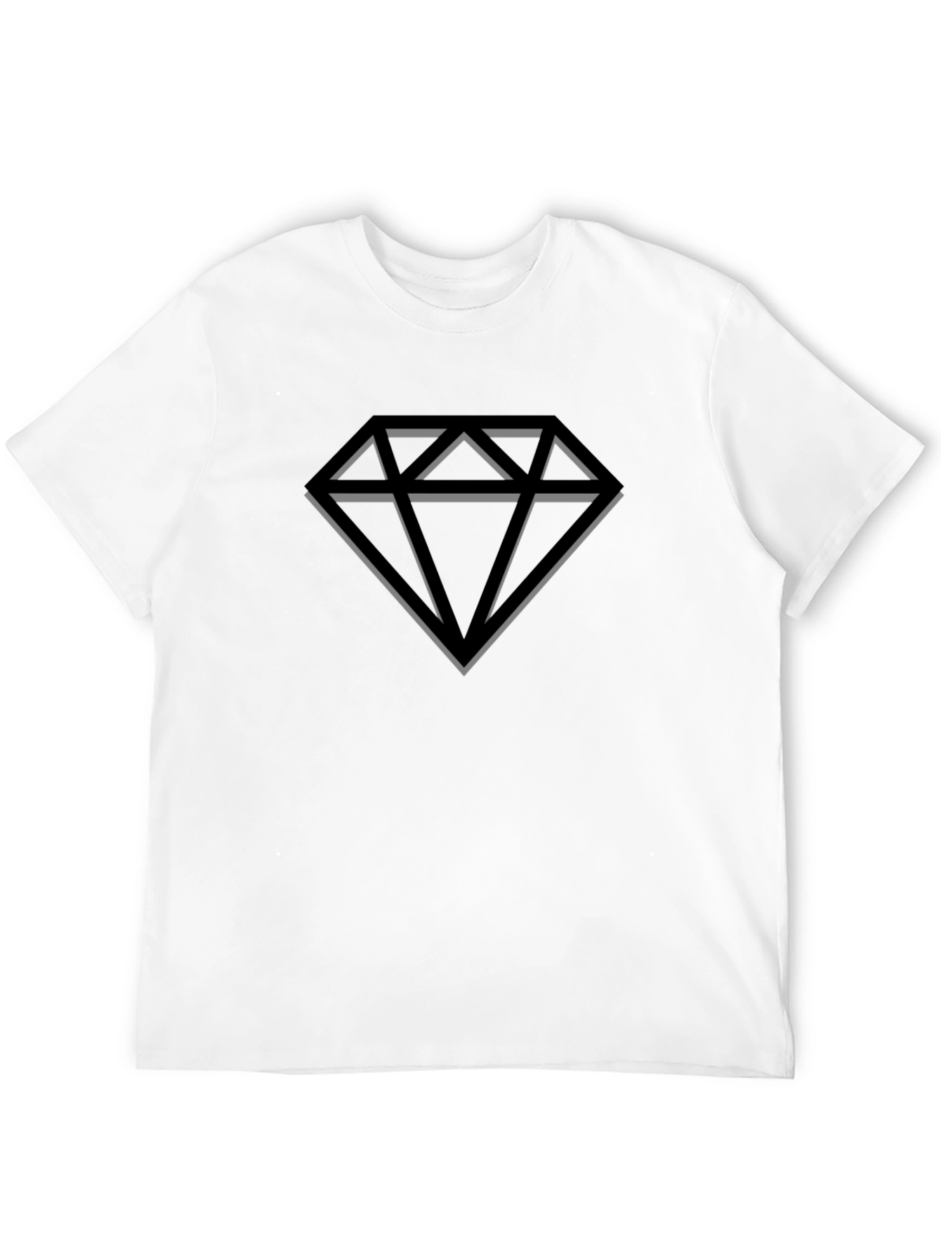 Black Diamond Graphic Tee - Stylish Black T-Shirt view 12