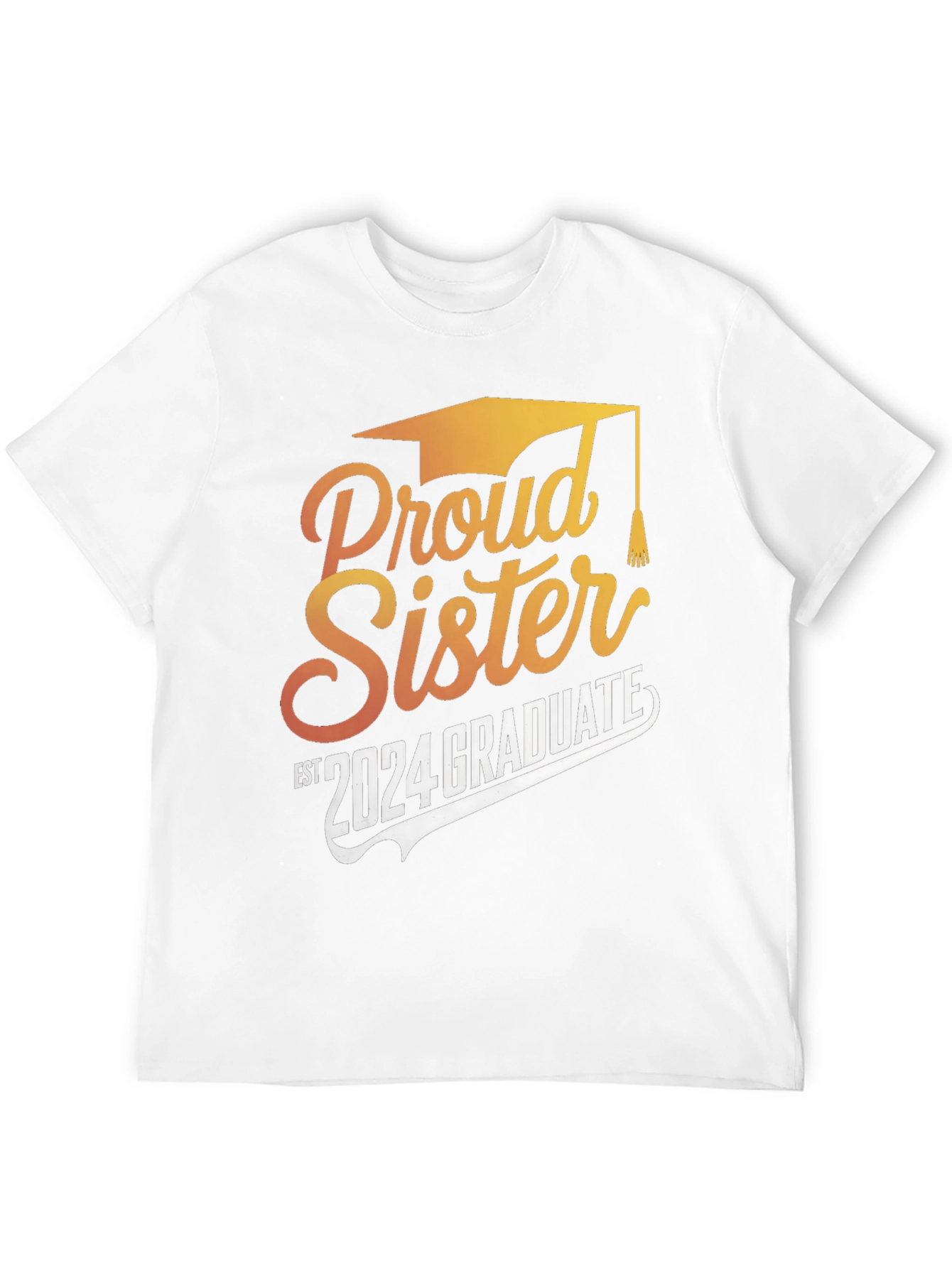 Proud Sister 2024 Graduate Black T-Shirt - 12
