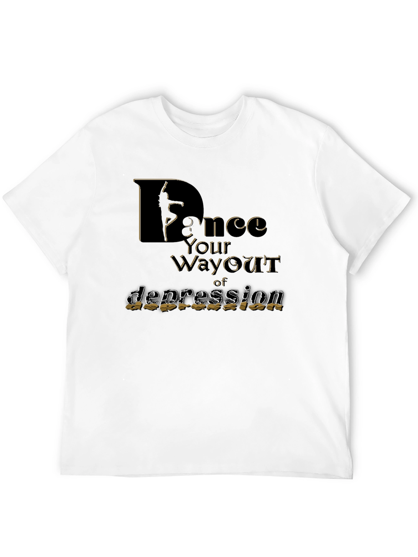Black Dance Your Way Out of Depression T-Shirt view 12