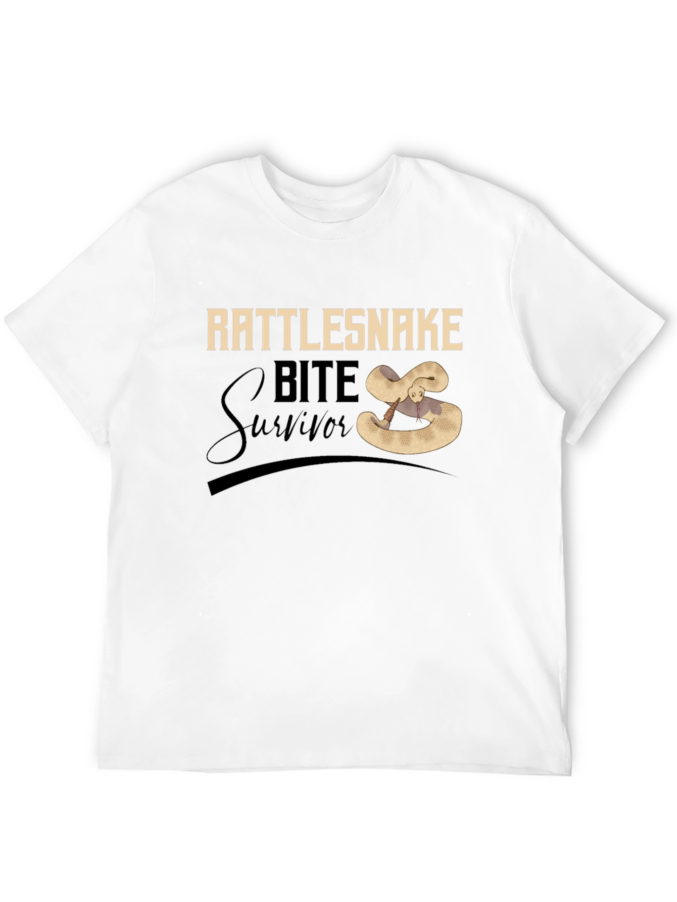 Black Rattlesnake Bite Survivor T-Shirt view 12