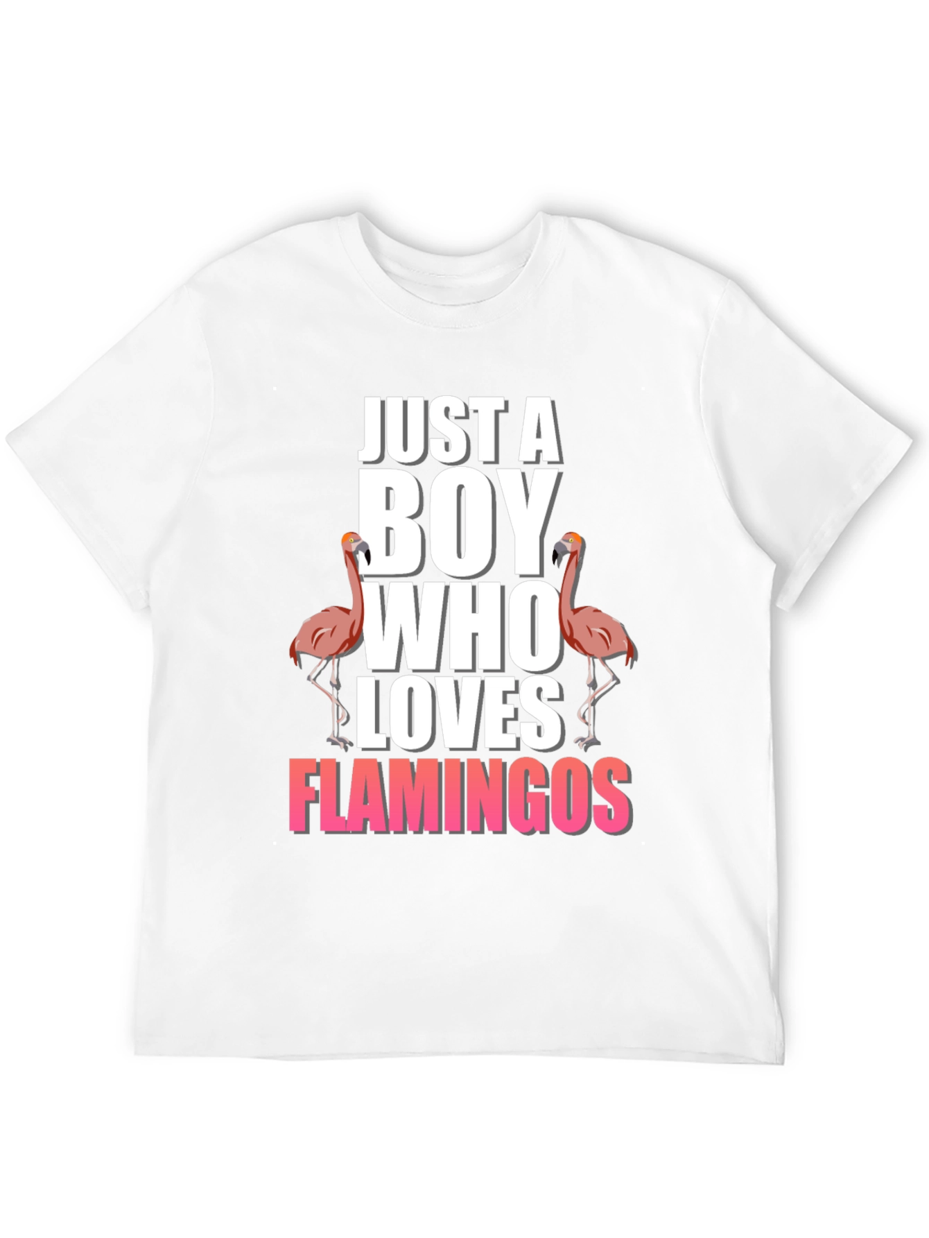 Black Boy Who Loves Flamingos T-Shirt view 12