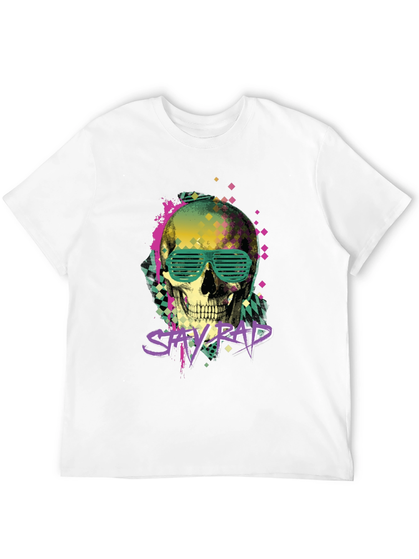 Black Stay Rad Graphic Tee - Skull & Shutter Shades view 12