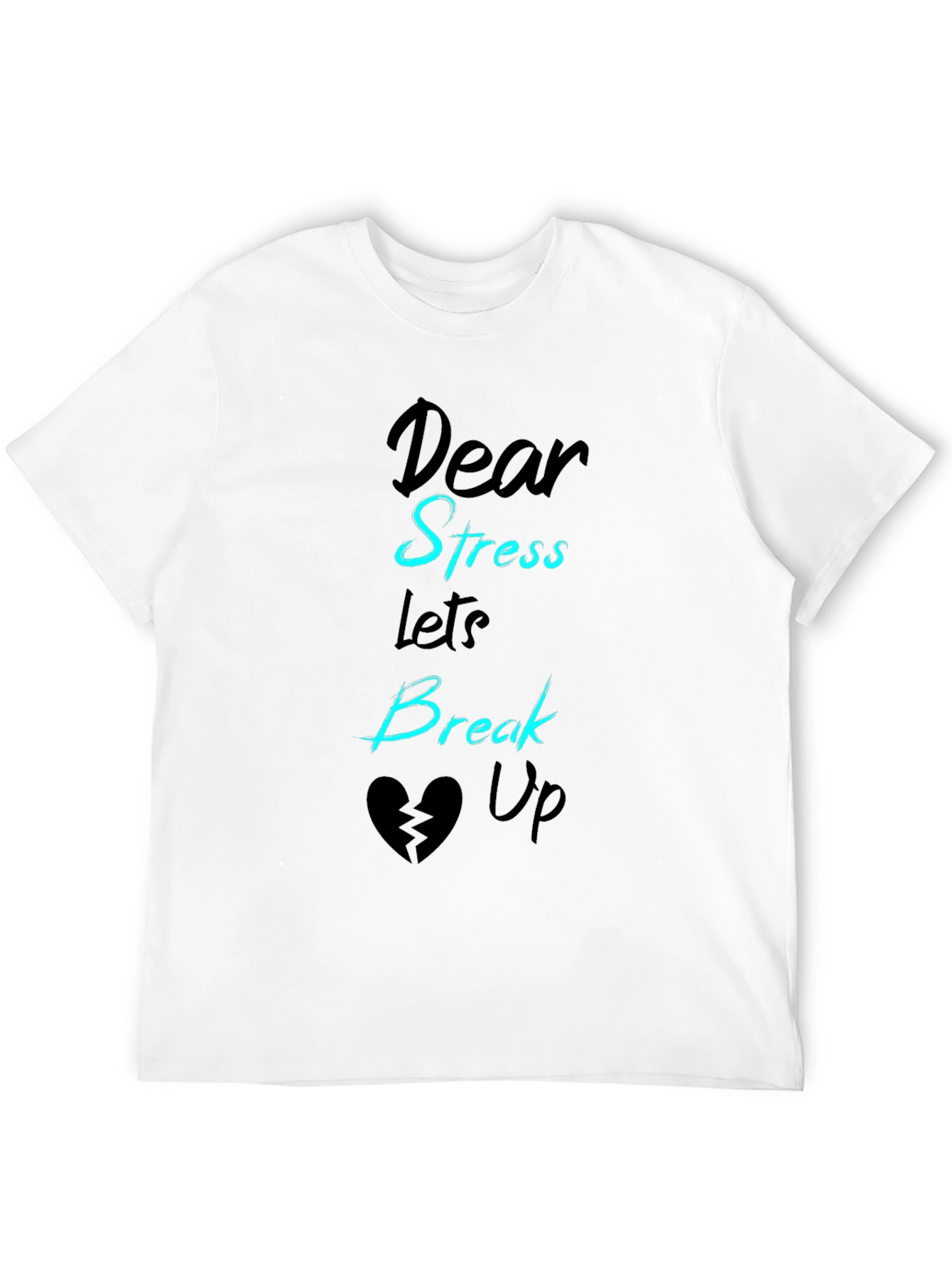 Black Dear Stress Break Up T-Shirt view 12