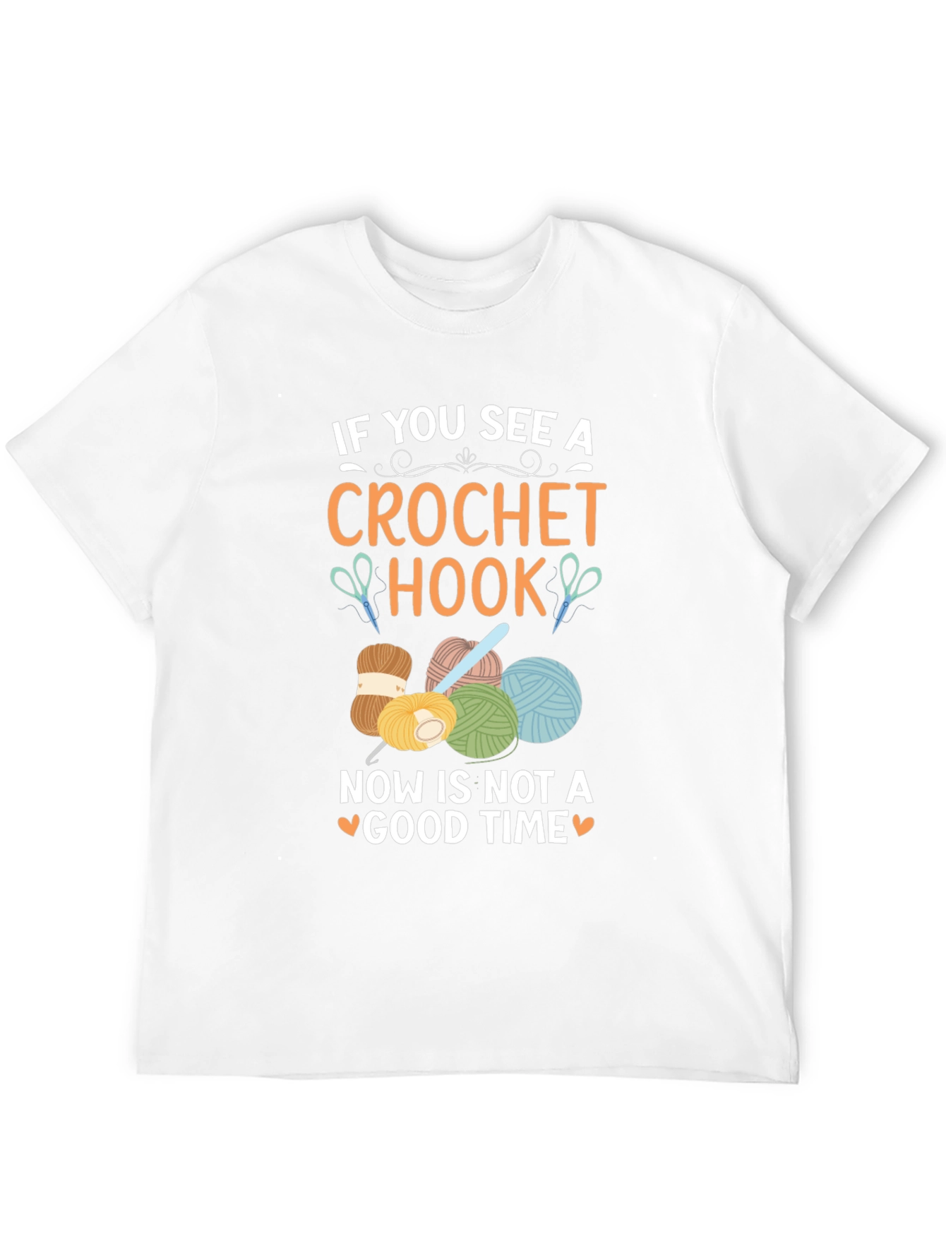 Black Crochet Hook T-Shirt - Funny Crafting Tee view 12