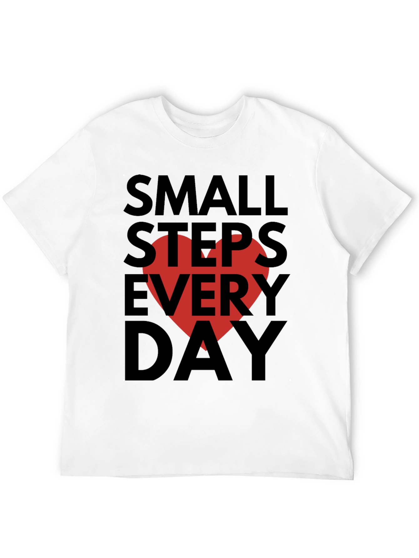 Black Small Steps Every Day Graphic Tee view 12
