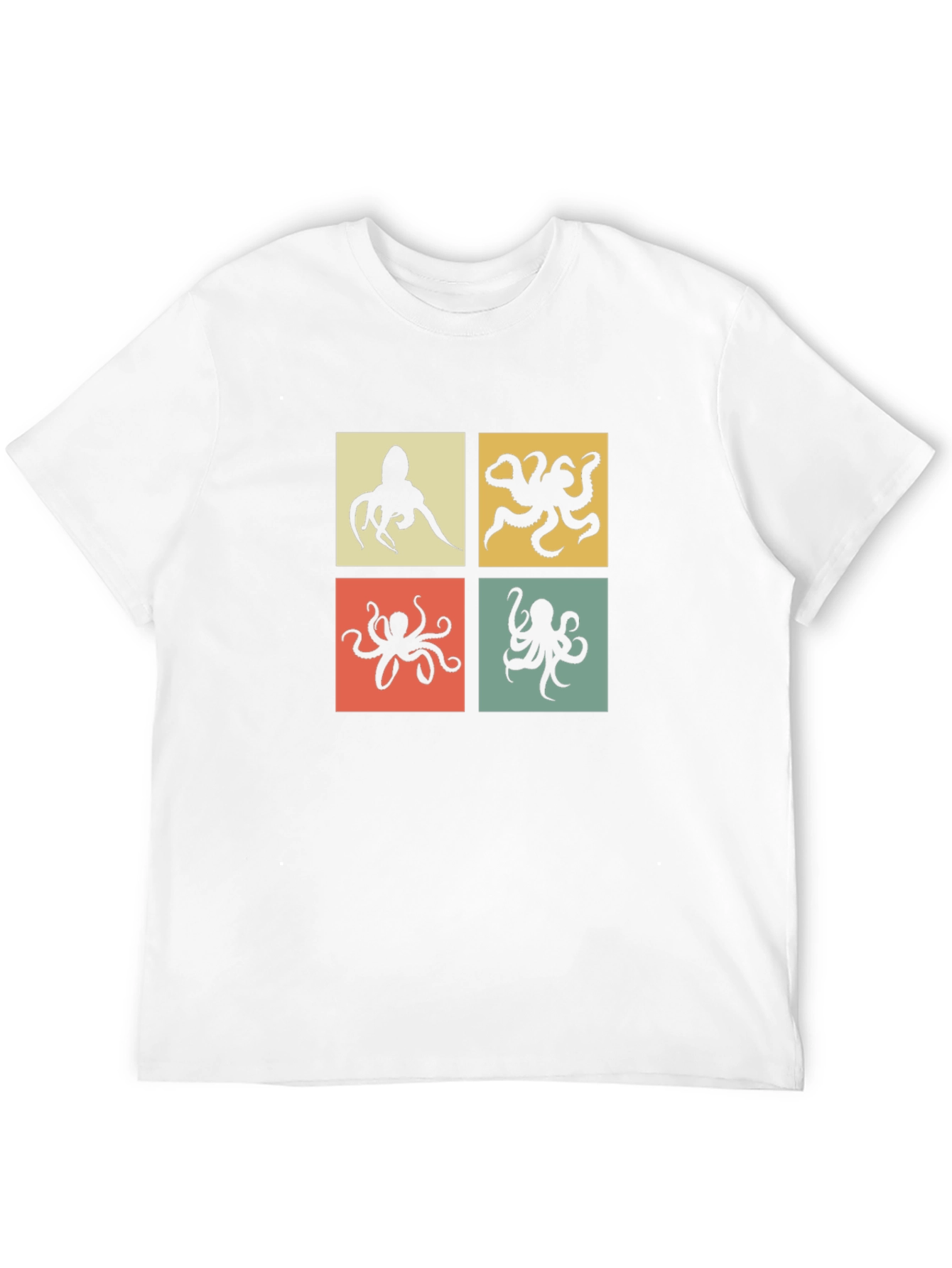 Black Retro Octopus T-Shirt - Black view 12