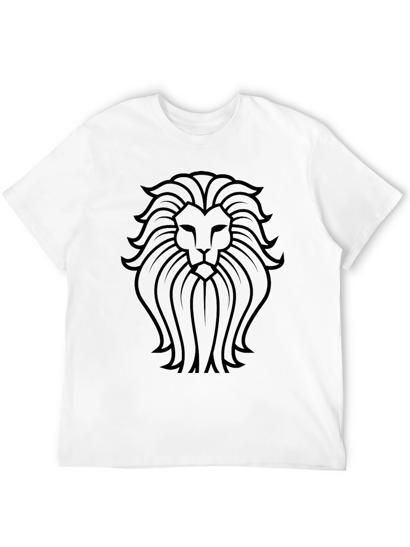 Black Lion Crest Graphic Tee - Black Cotton Blend view 12