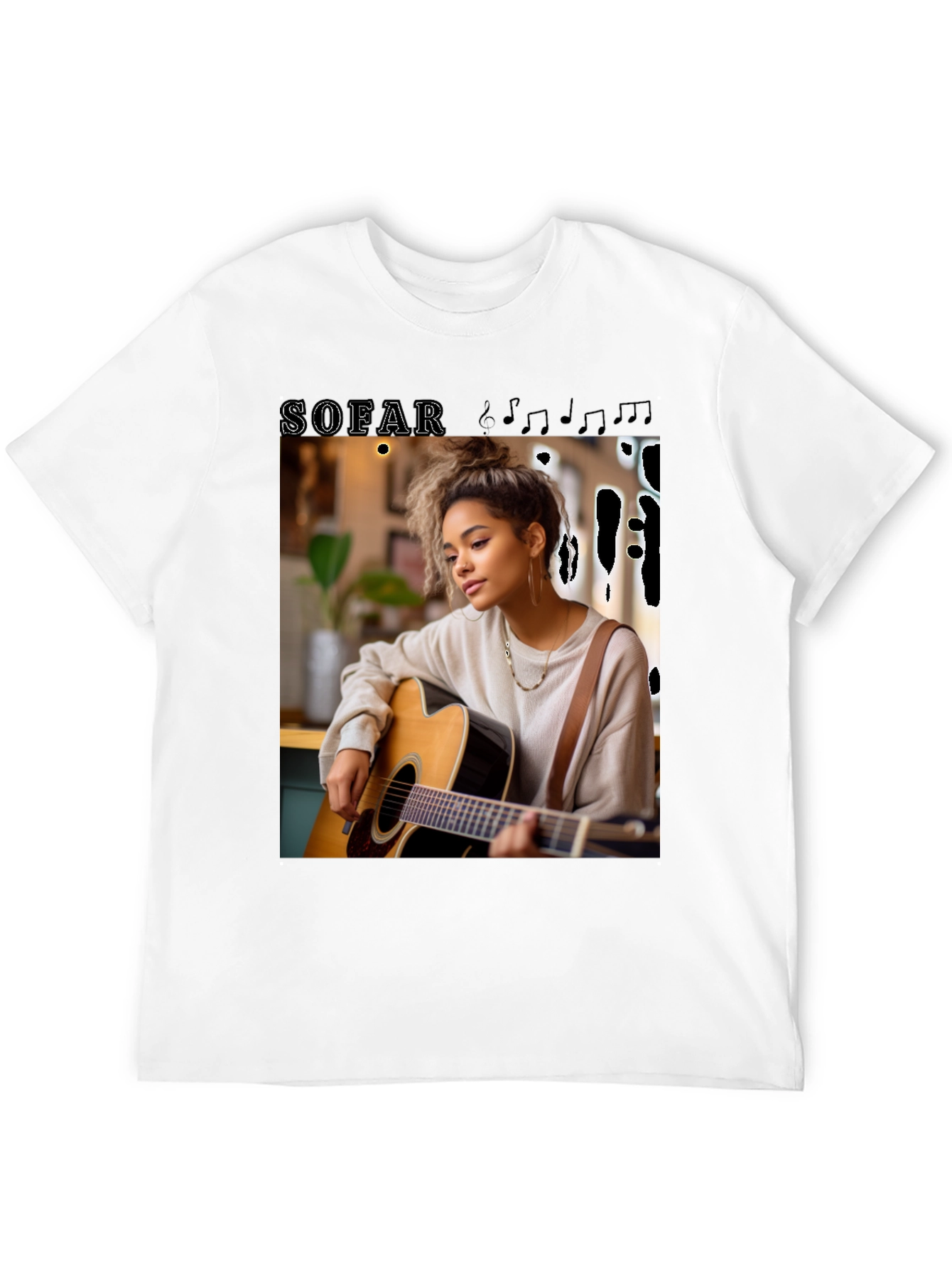 Black SOFAR Graphic Tee - Musician Design view 12