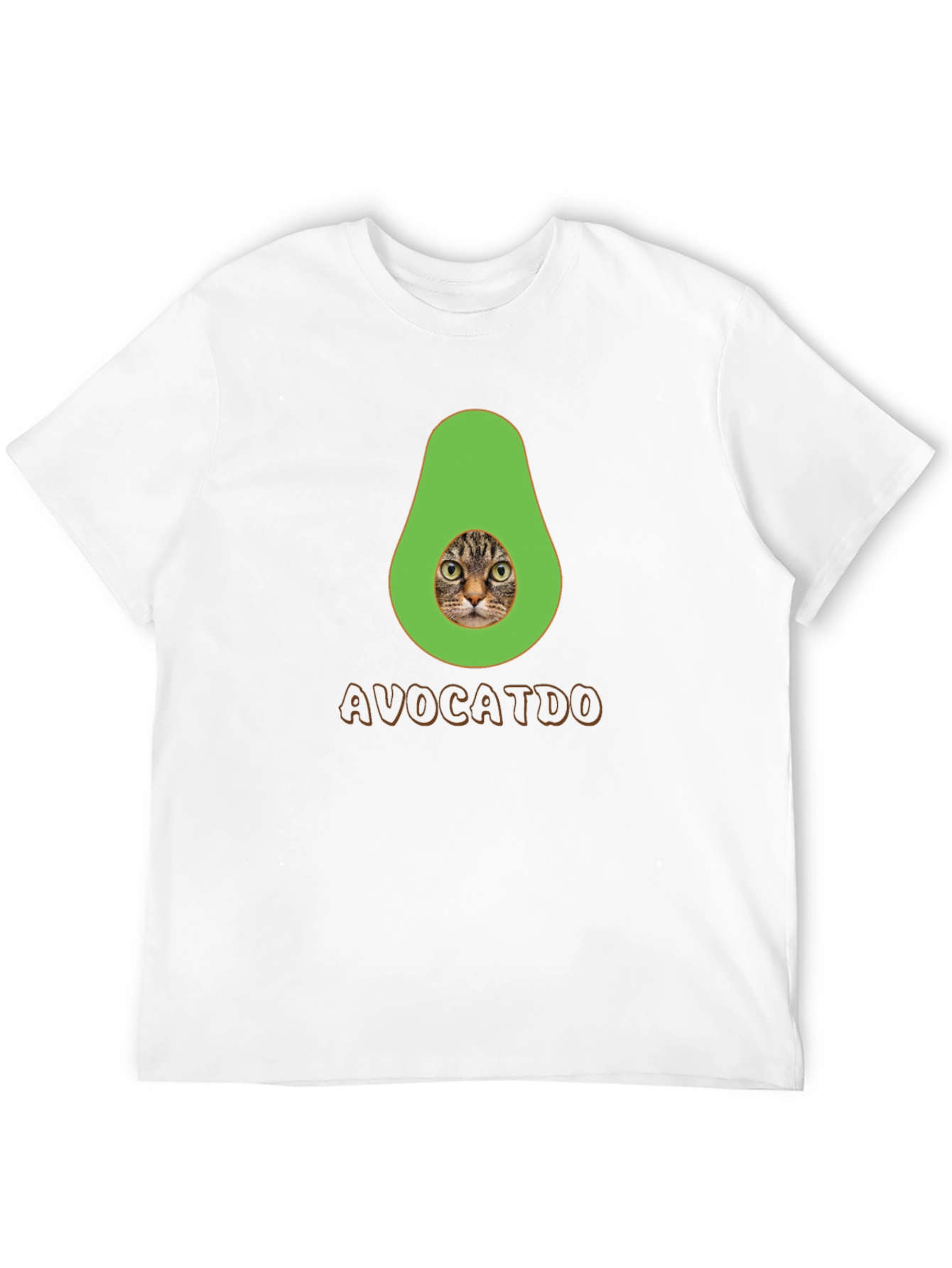 Black Avocatdo T-Shirt: Cat Avocado Pun Tee view 12