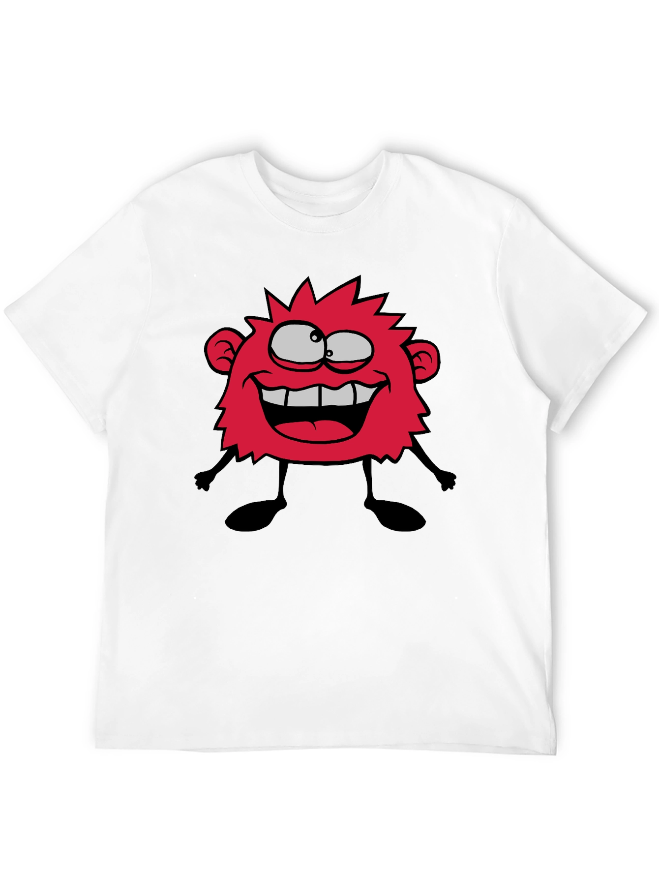 Black Funny Monster Graphic T-Shirt - Casual Black Tee view 12