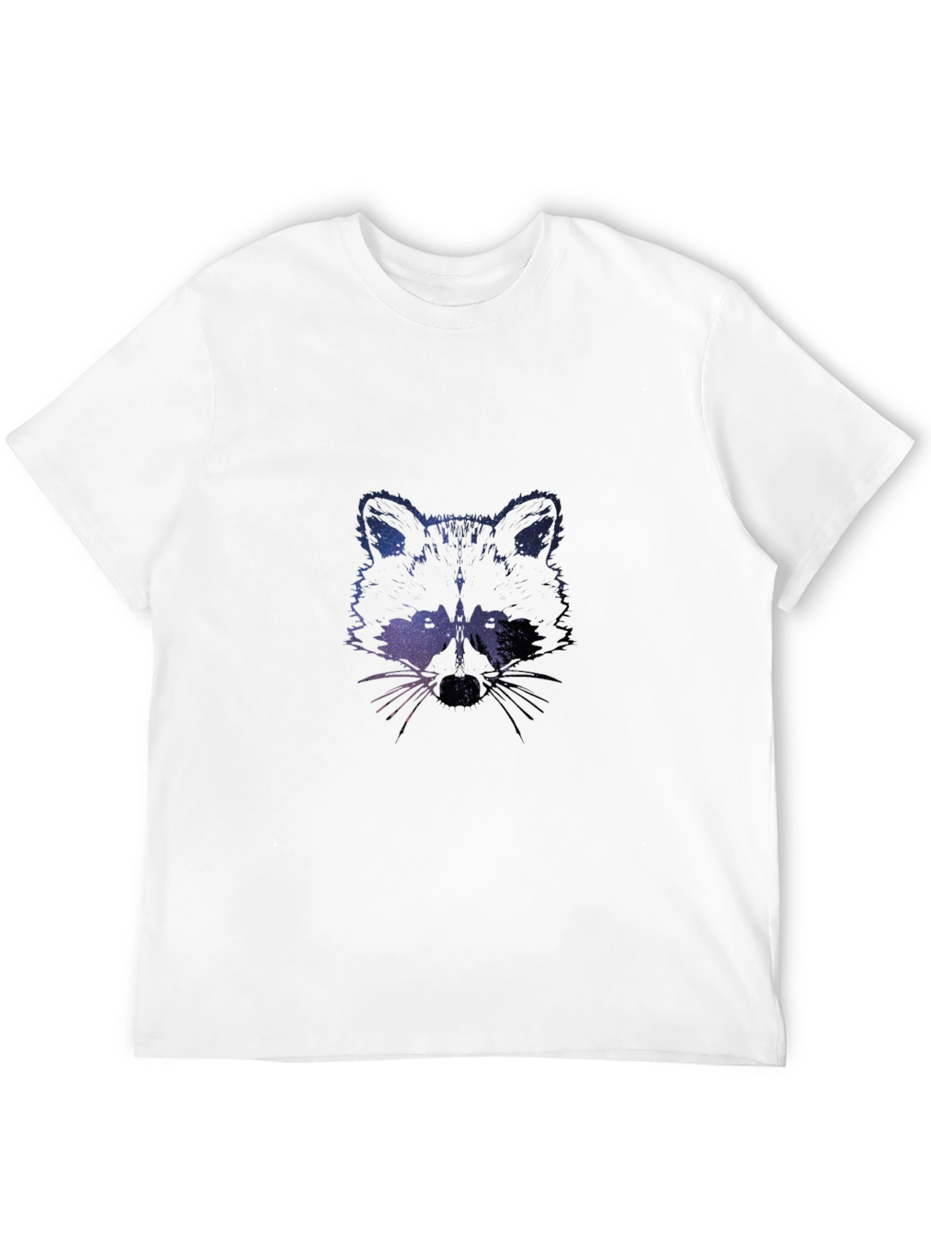 Black Galaxy Raccoon Graphic Tee - Black Crew Neck view 12