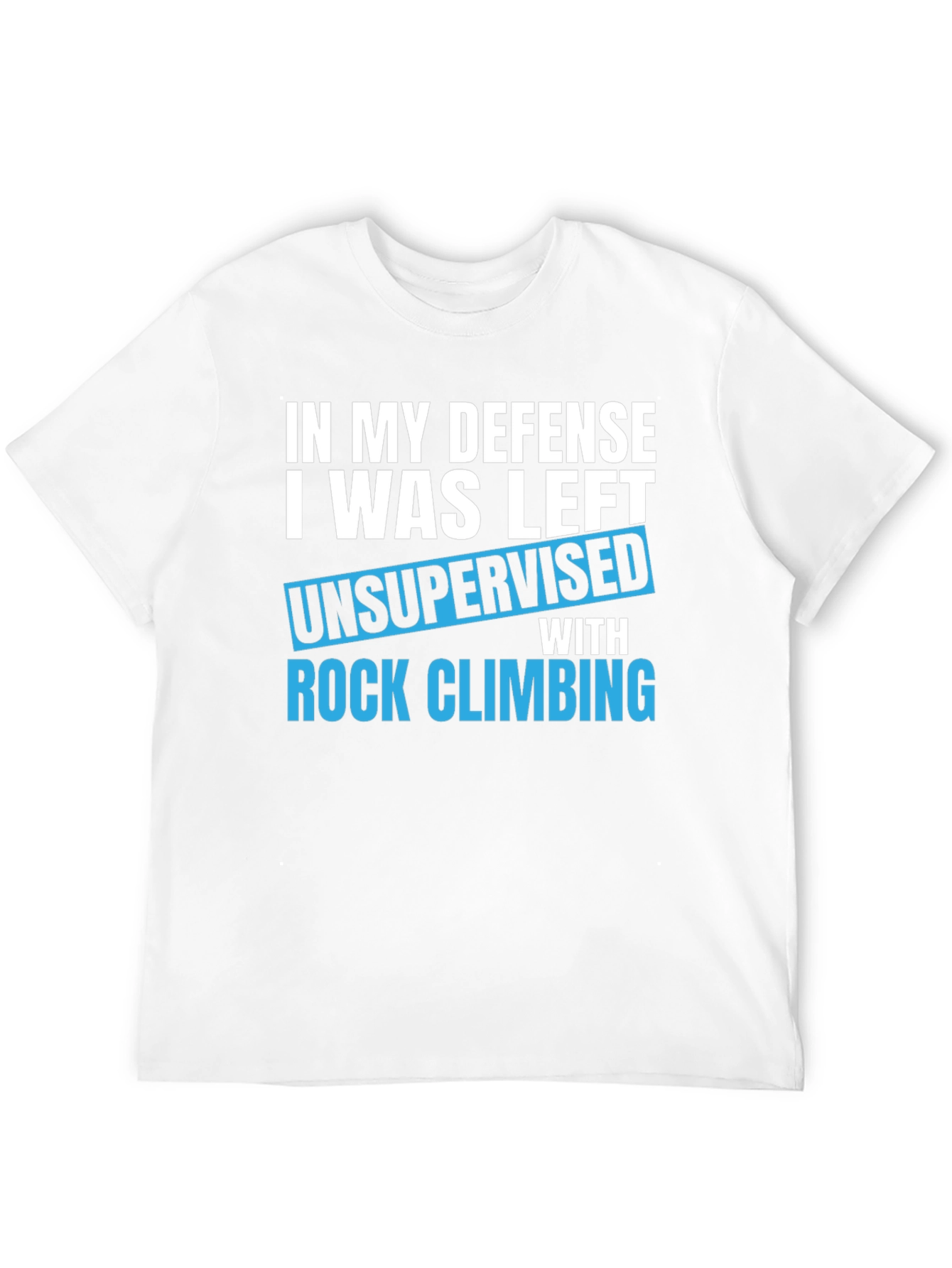 Black Funny Rock Climbing T-Shirt - Unsupervised Defense view 12