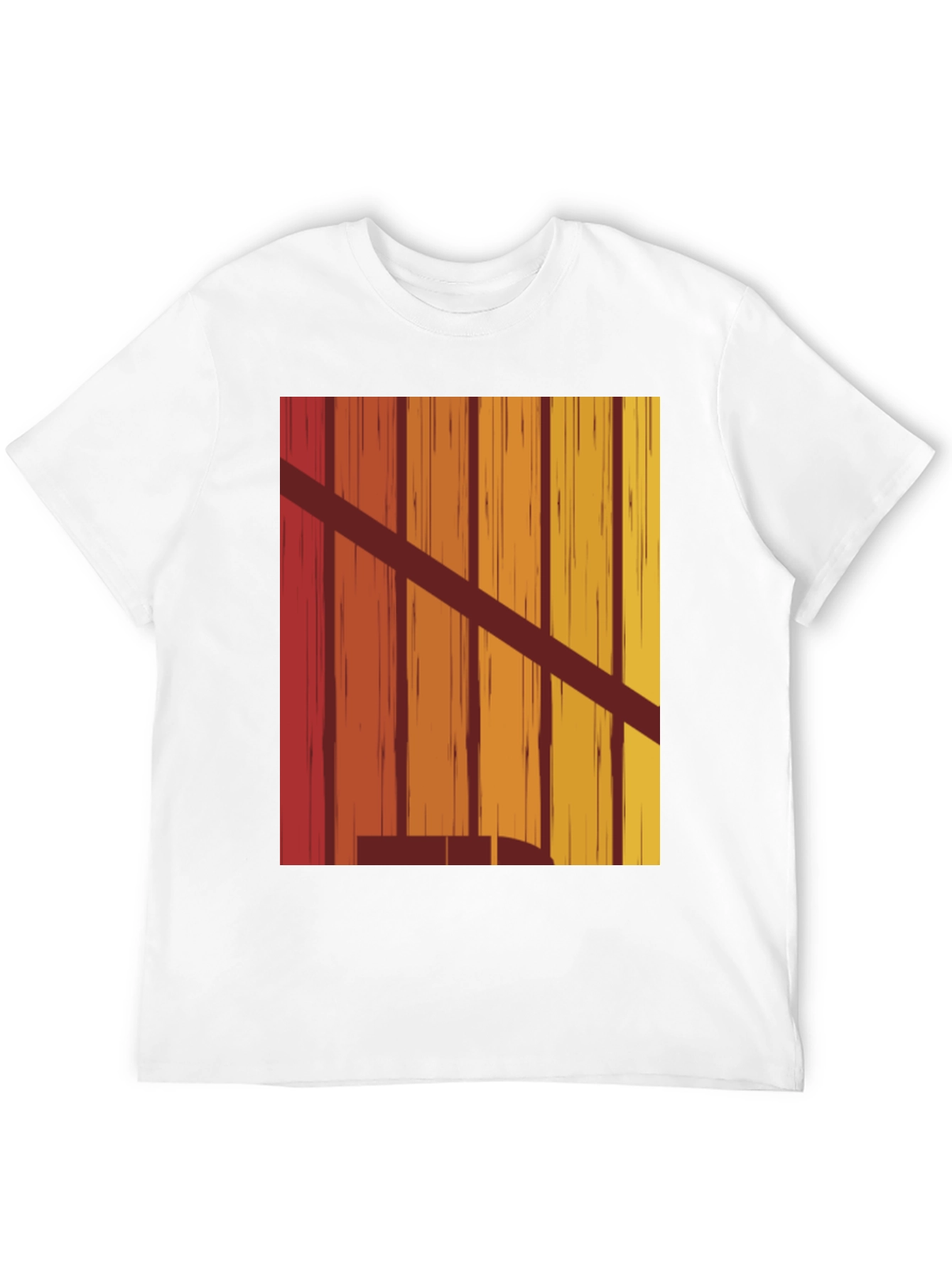 Black Retro Vertical Stripe Graphic Tee view 12