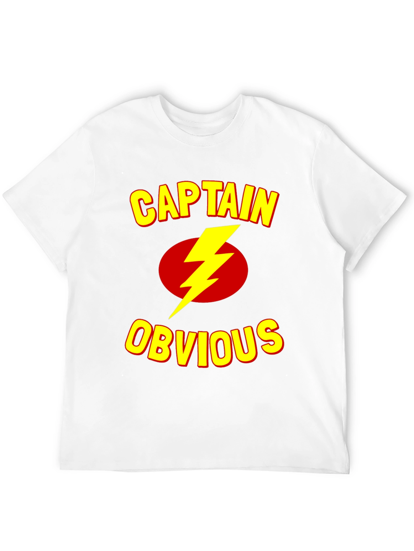 Black Captain Obvious T-Shirt - Funny Humor Tee view 12