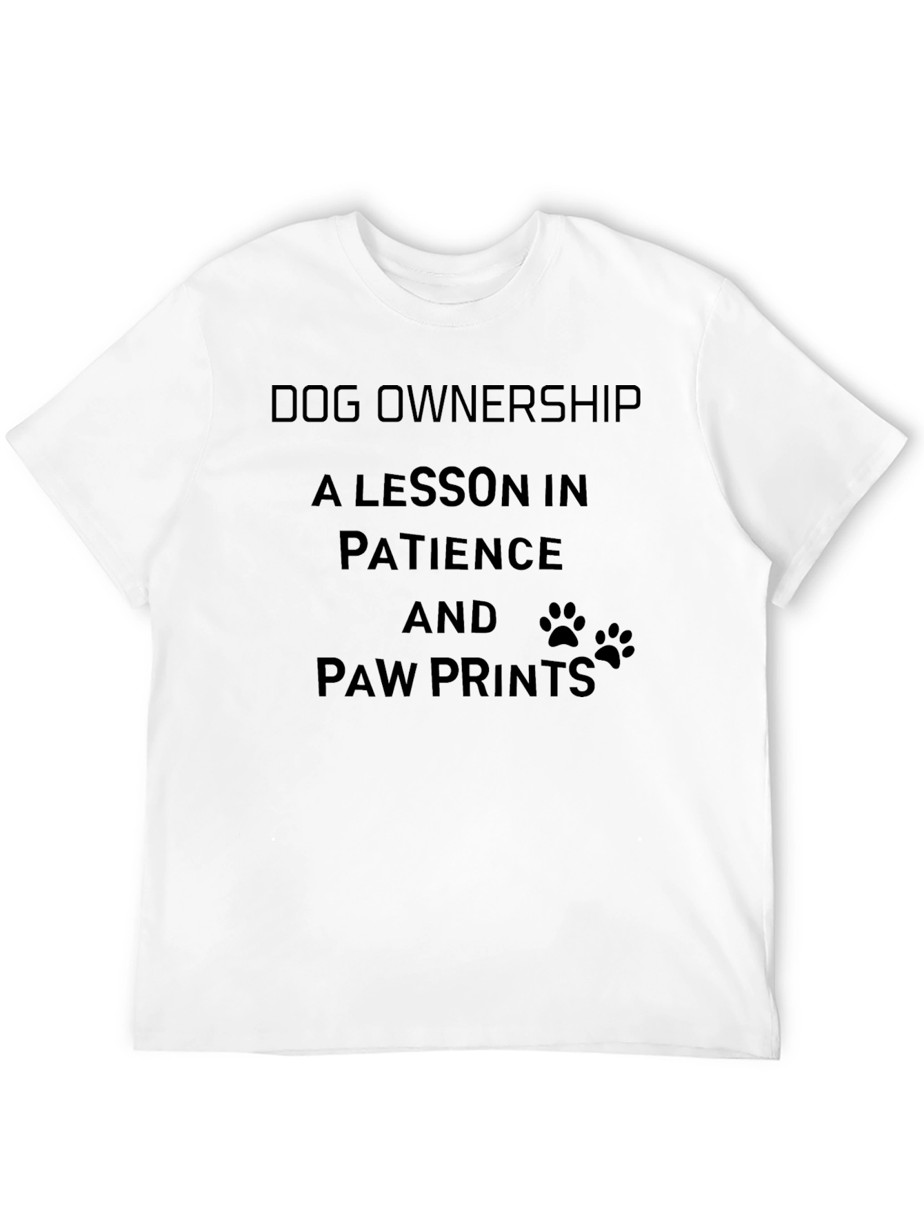 Black Dog Ownership Patience T-Shirt view 12