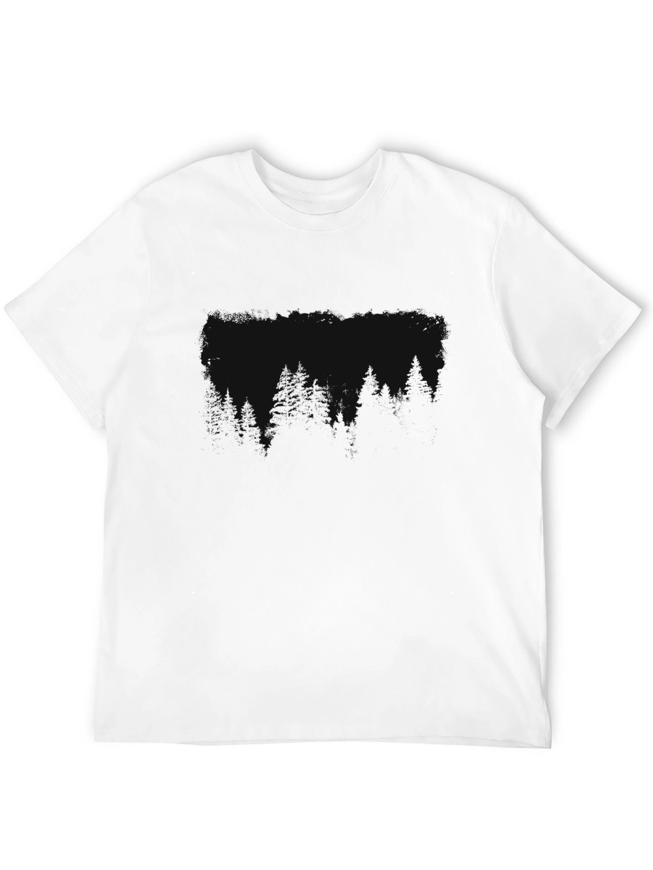 Black Men's Solid Black Crew Neck T-Shirt view 12