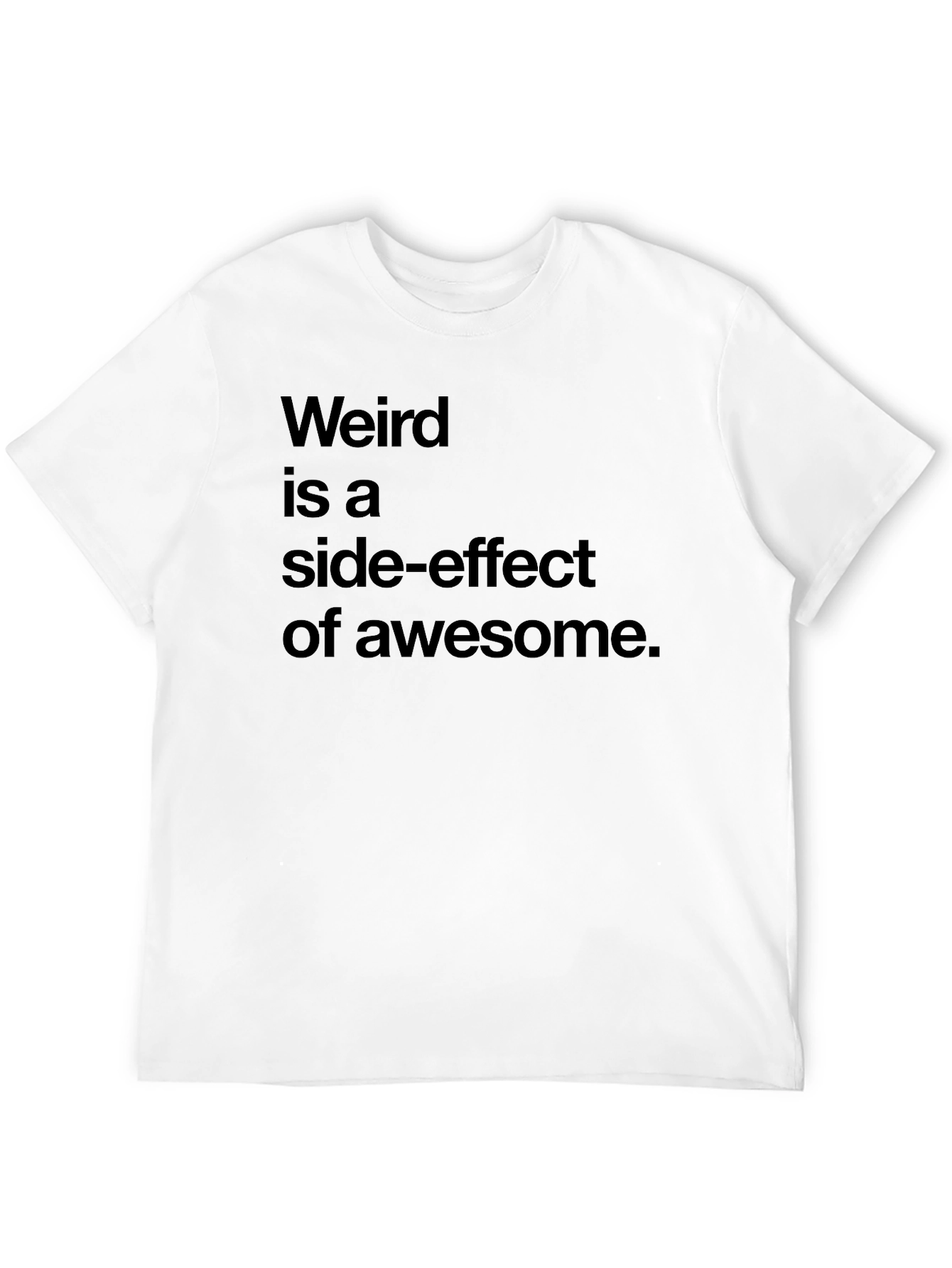 Black Weird is Awesome Graphic T-Shirt view 12
