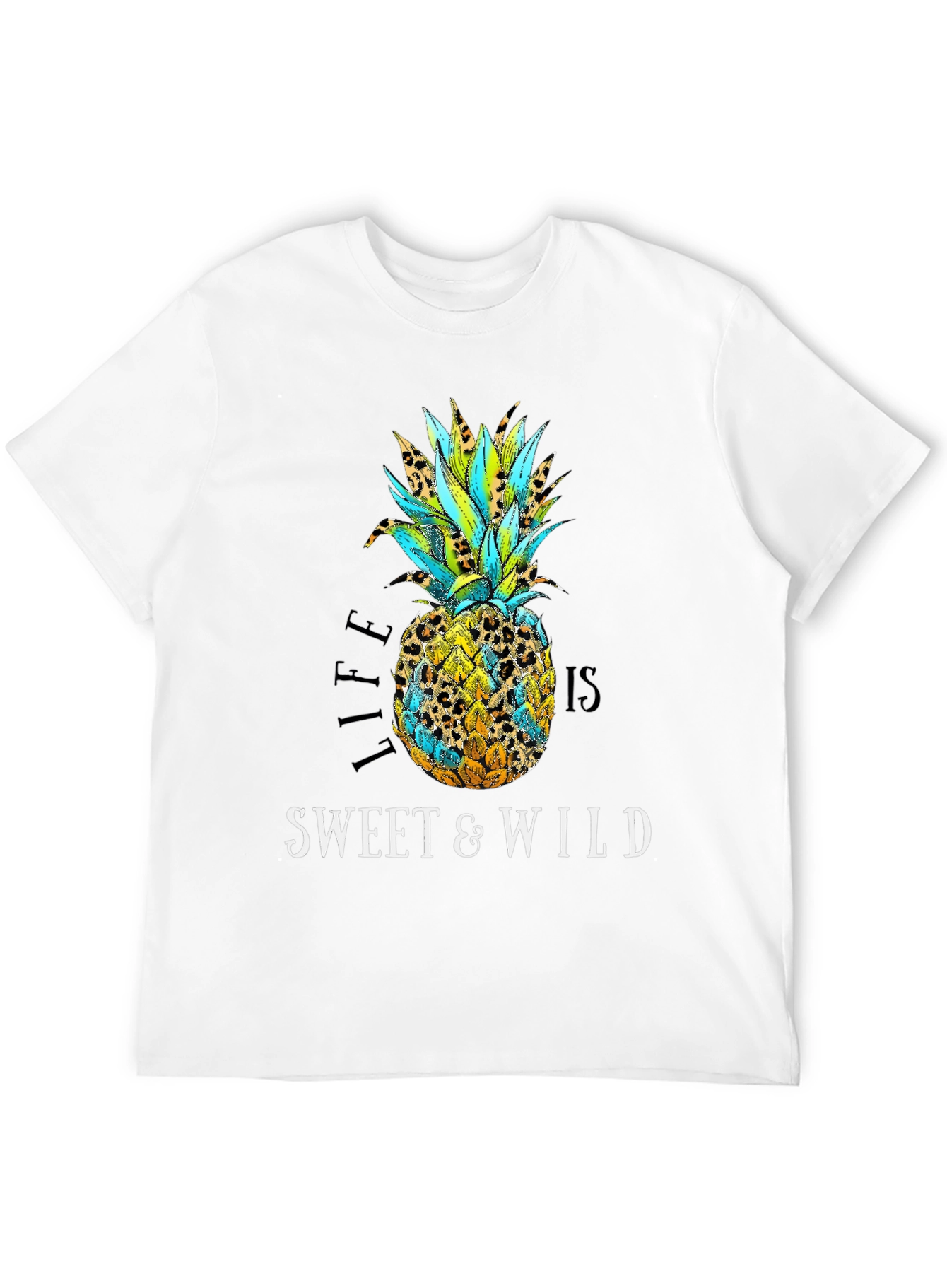 Black Sweet & Wild Pineapple Graphic Tee view 12