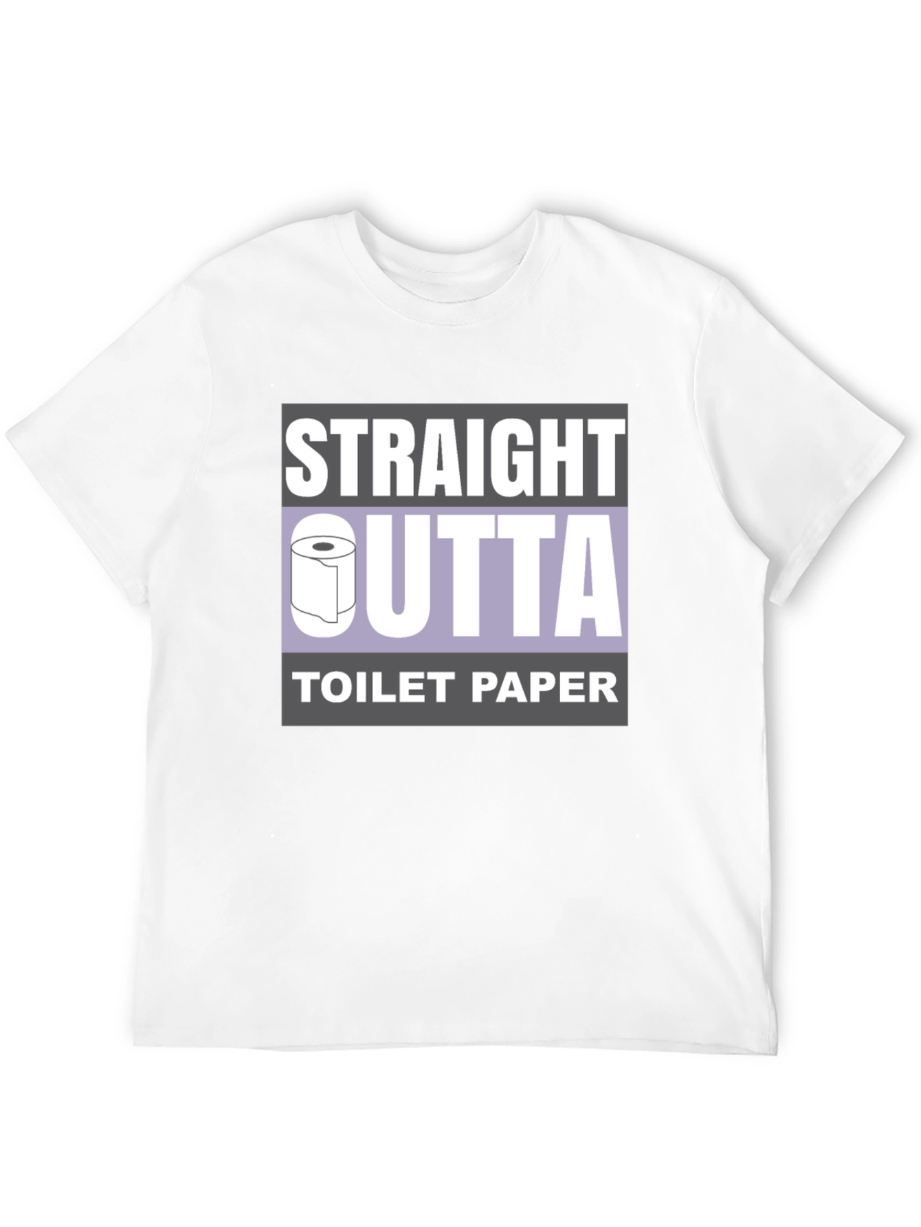 Black Straight Outta Toilet Paper T-Shirt Funny Novelty Tee view 12