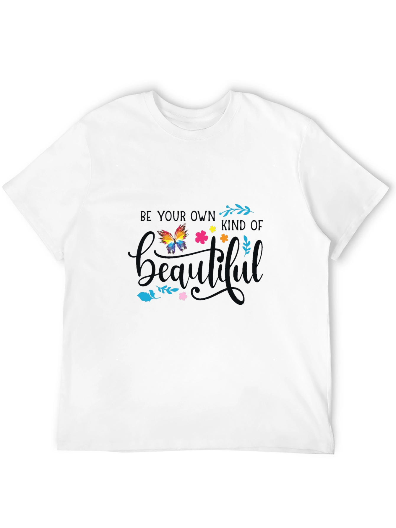 Black Be Your Own Kind of Beautiful Graphic Tee view 12