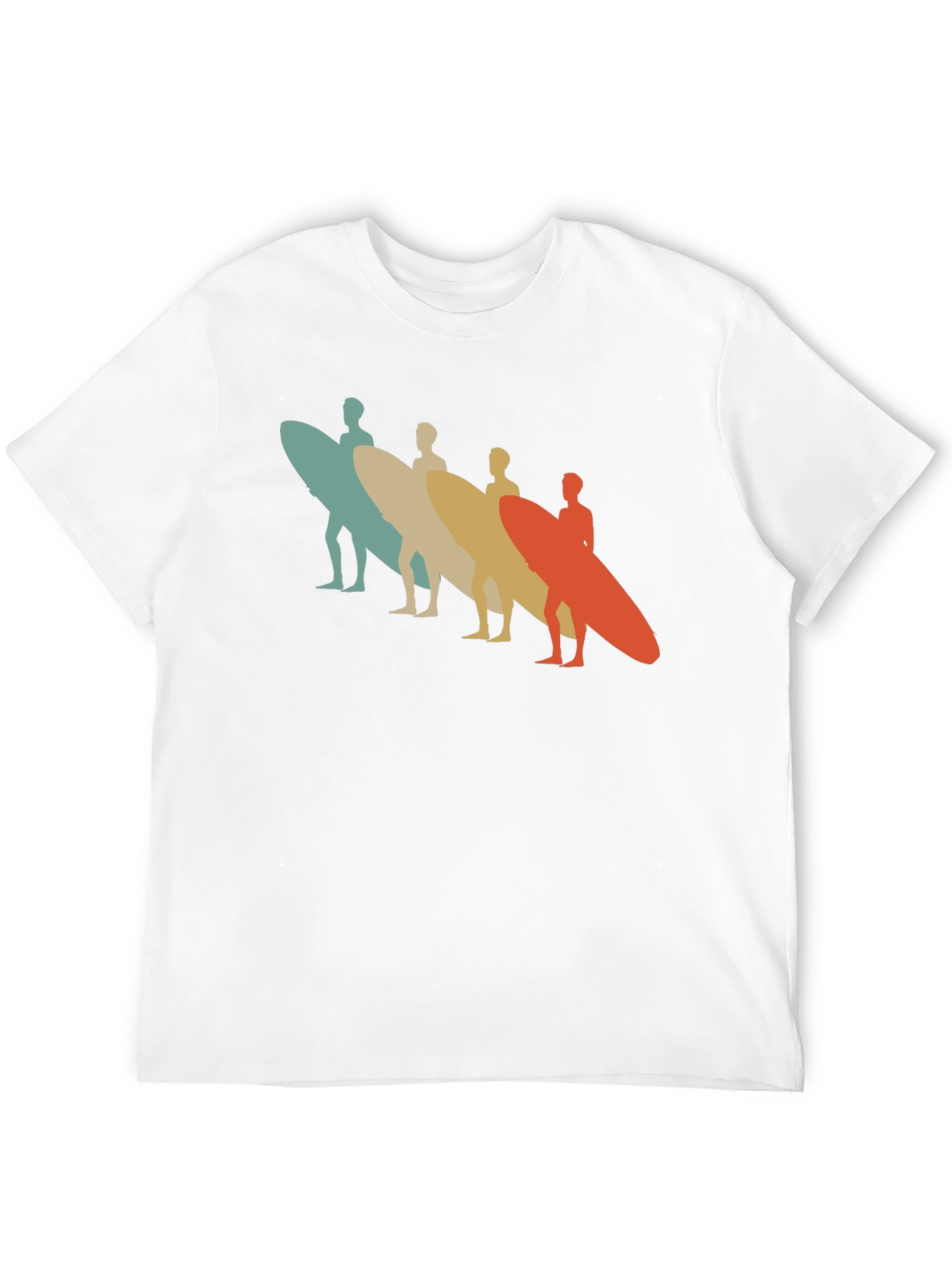 Black Retro Surfboard T-Shirt - Vintage Surfer Design view 12