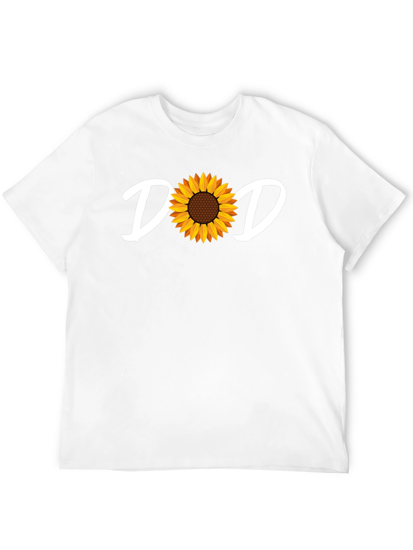 Black Dad Sunflower Graphic Tee - Black Unisex T-Shirt view 12