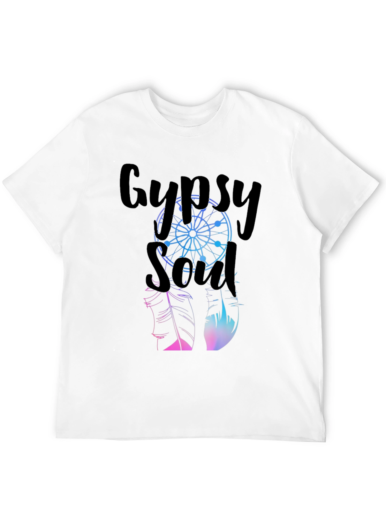Black Gypsy Soul Graphic T-Shirt - Casual Style view 12