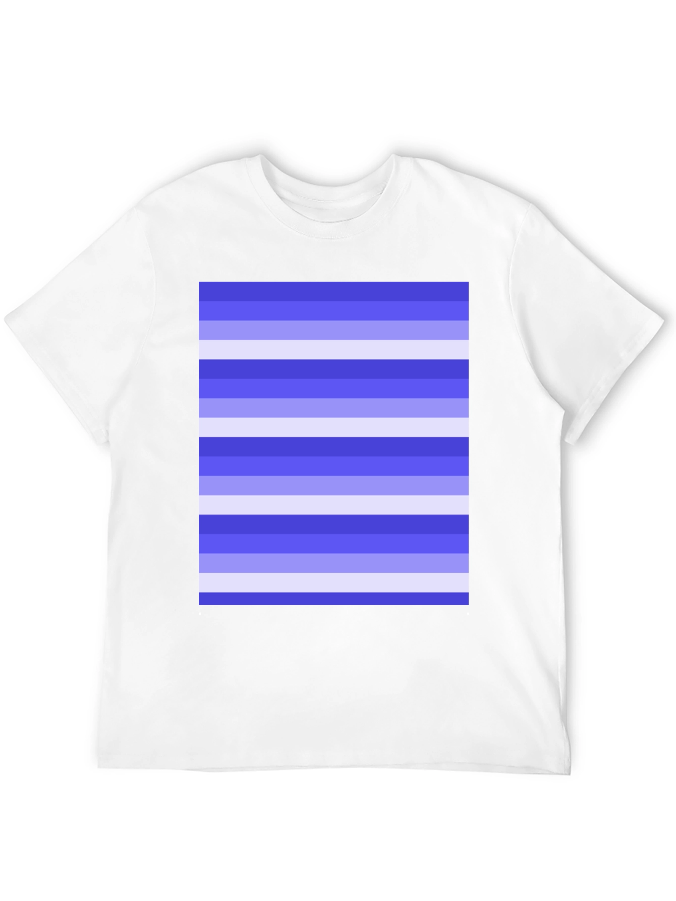 Black Striped Pattern Black Cotton Casual T-Shirt view 12