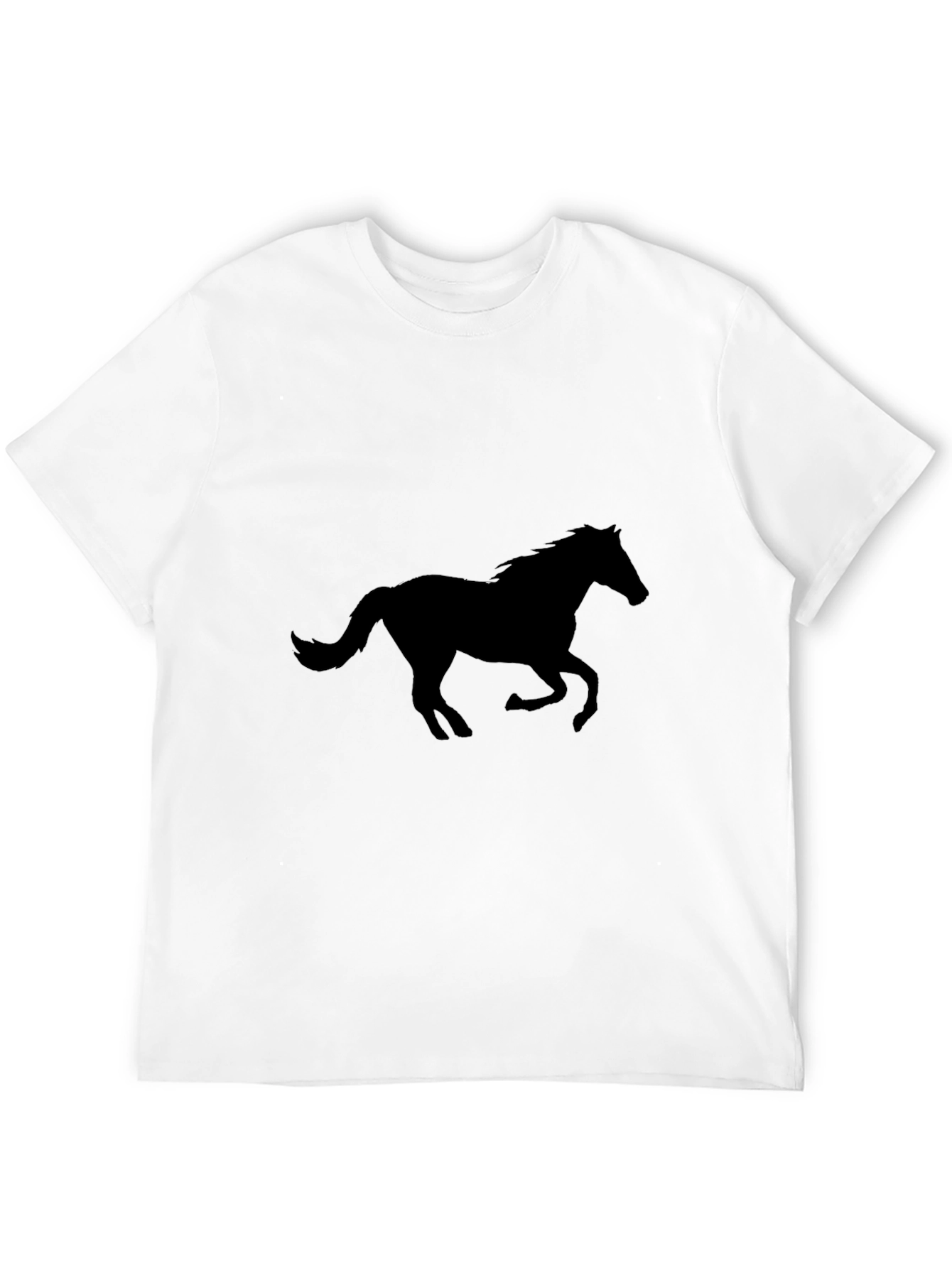 Black Black Horse Silhouette Graphic Tee view 12