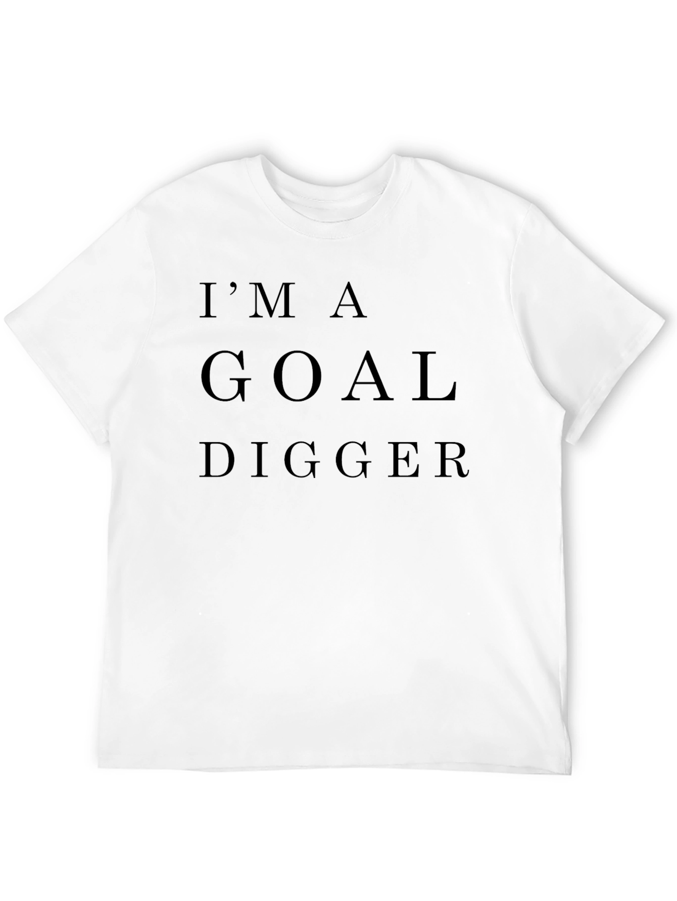 Black I'm A Goal Digger Black T-Shirt view 12