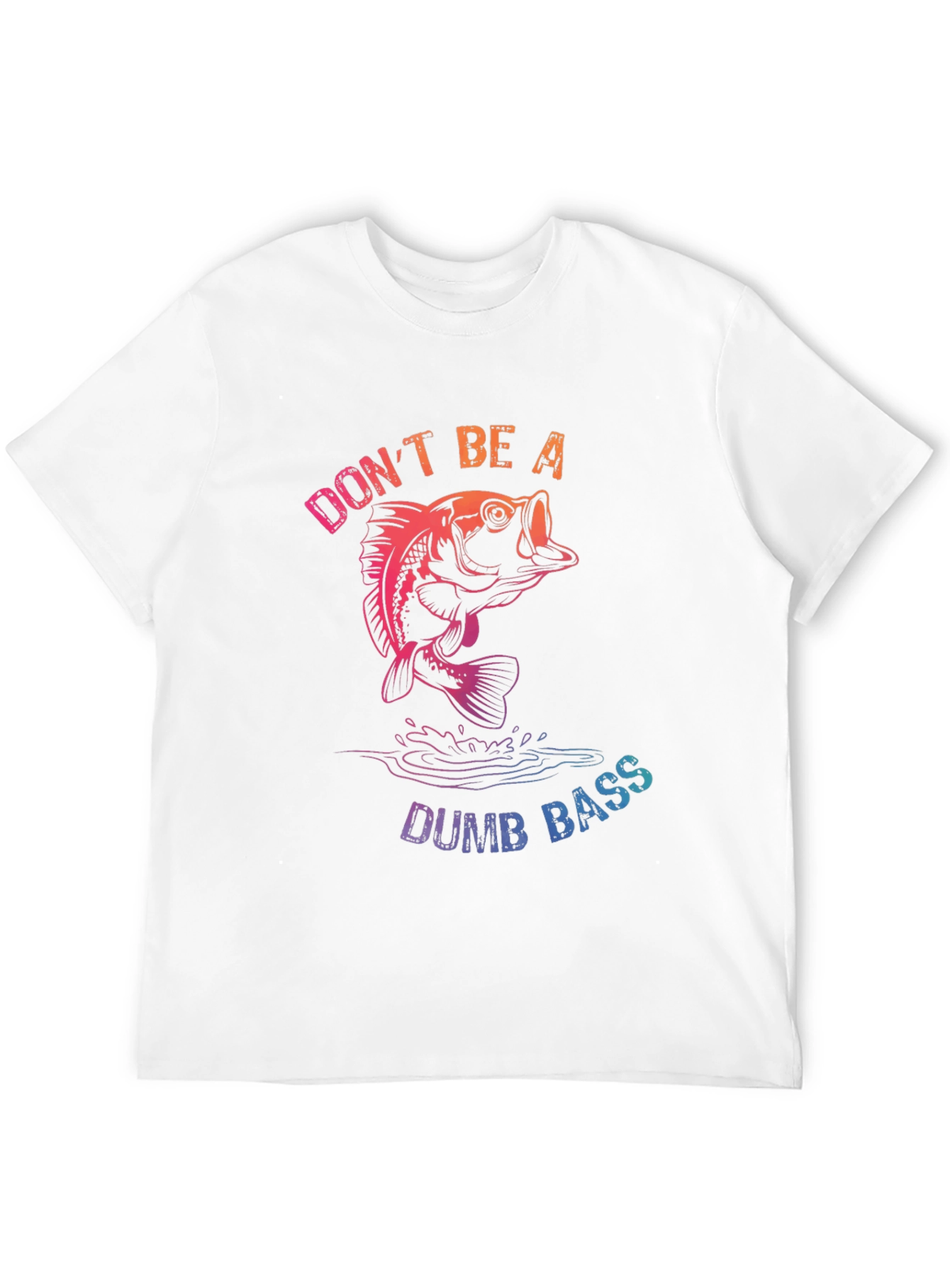 Black Don't Be a Dumb Bass T-Shirt - Fishing Humor view 12