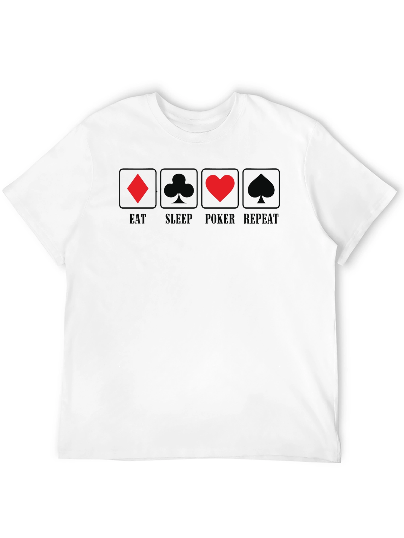 Black Eat Sleep Poker Repeat T-Shirt view 12