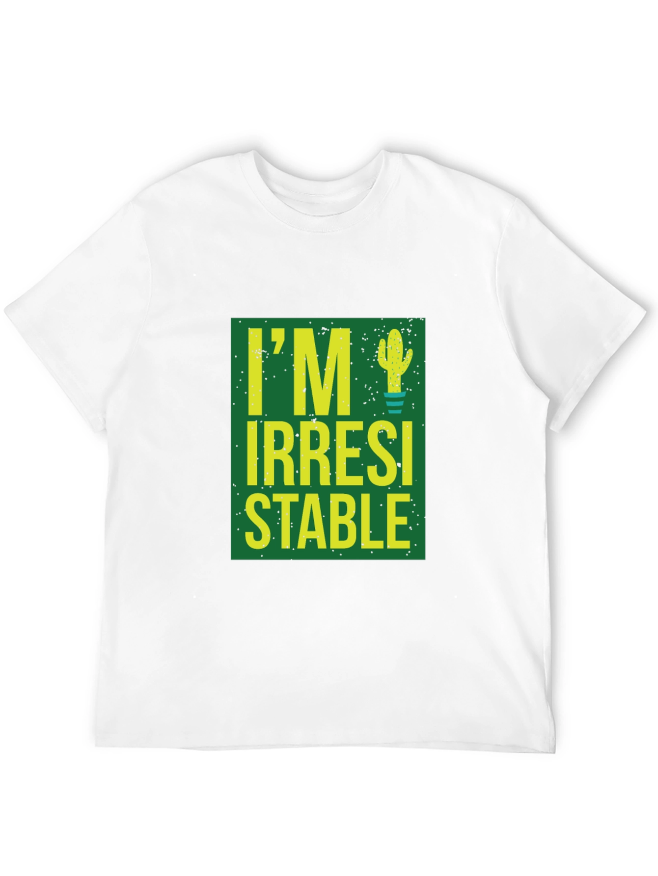 Black Irresistible Cactus Graphic T-Shirt - Black Cotton Tee view 12