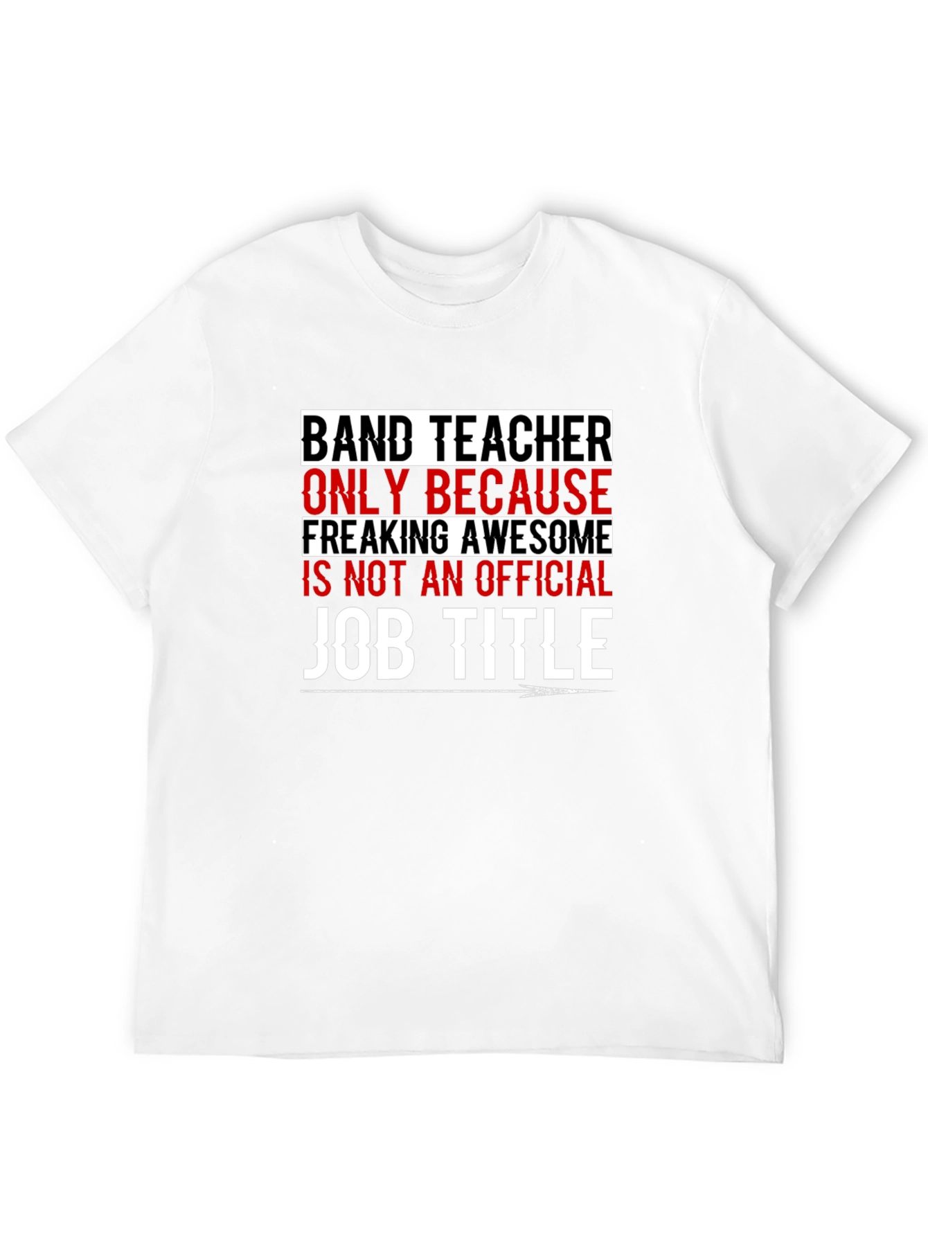 Black Band Teacher Funny T-Shirt view 12