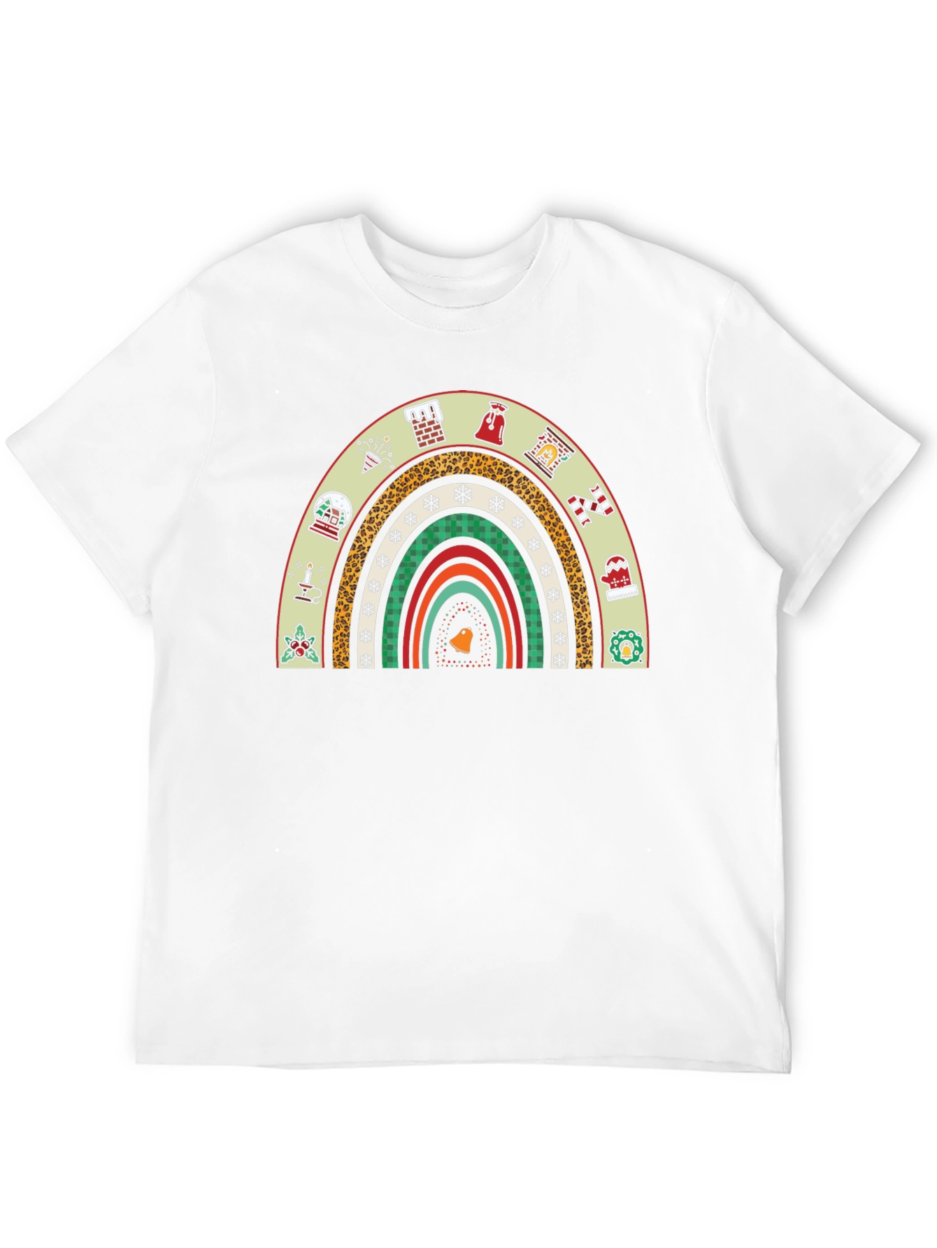 Festive Holiday Rainbow Graphic Tee - 12