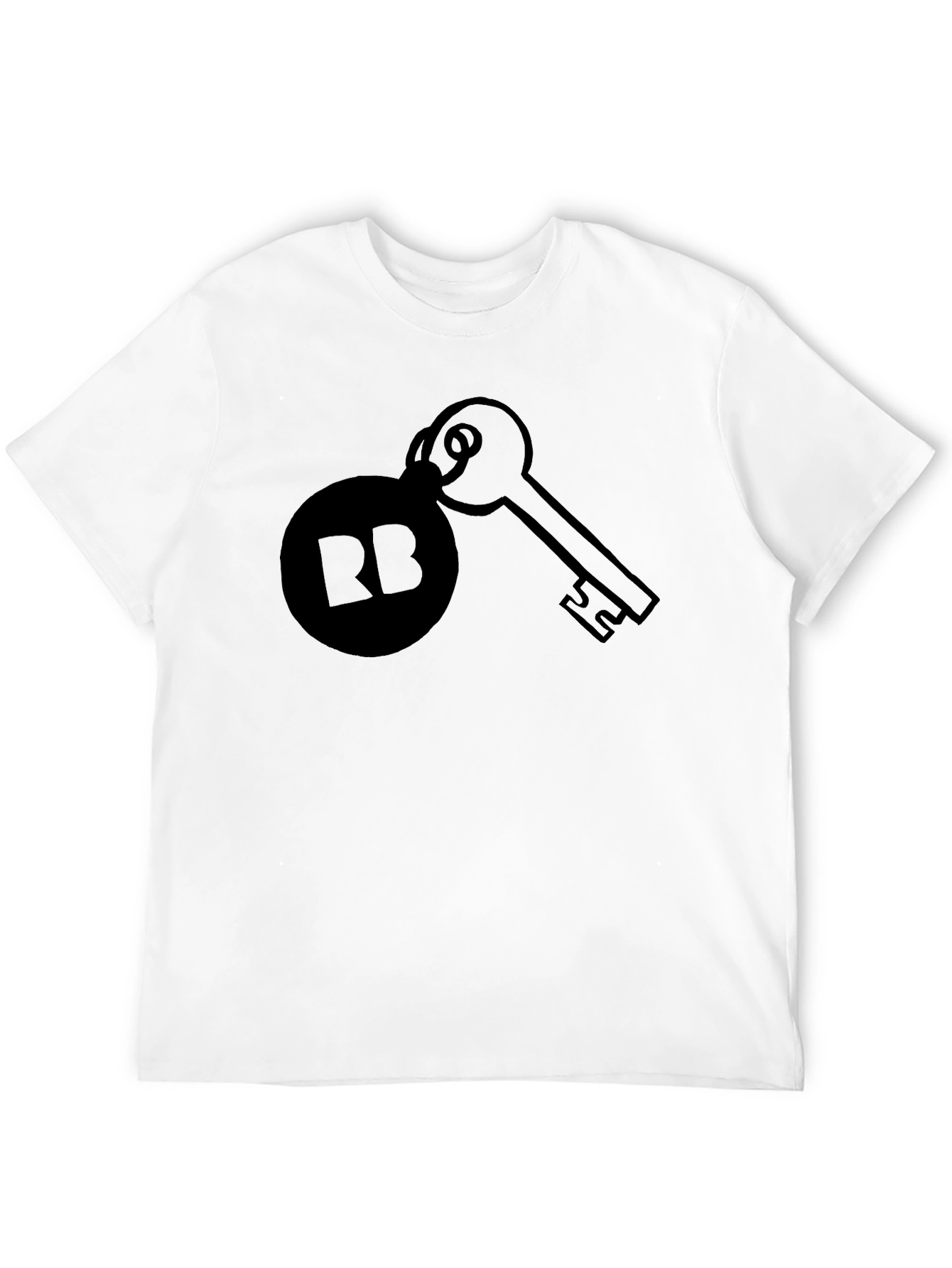 Black RB Key Graphic Tee - Unisex Soft Cotton Shirt view 12