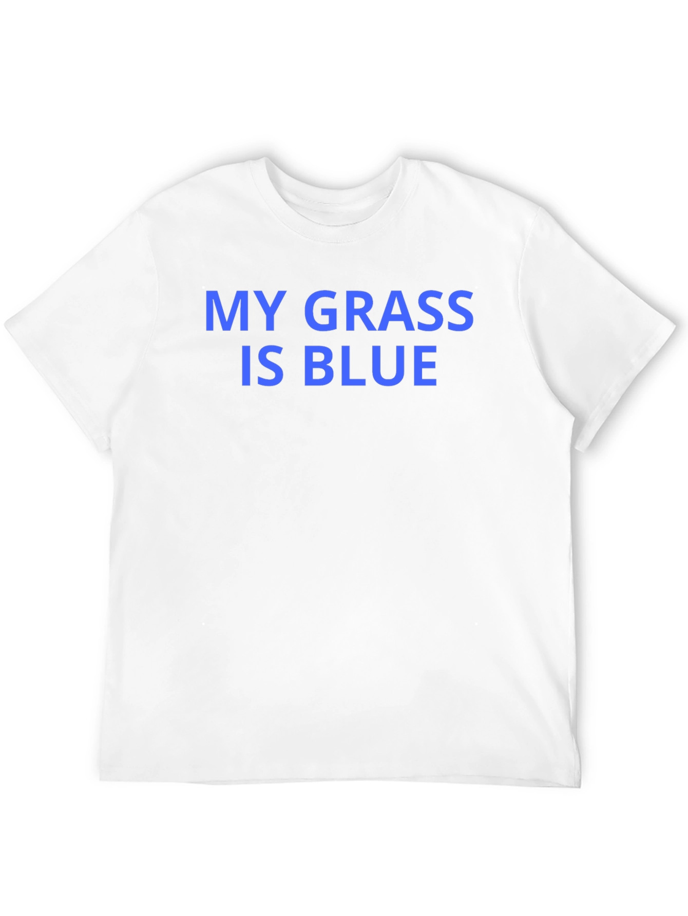 Black My Grass is Blue Graphic T-Shirt view 12
