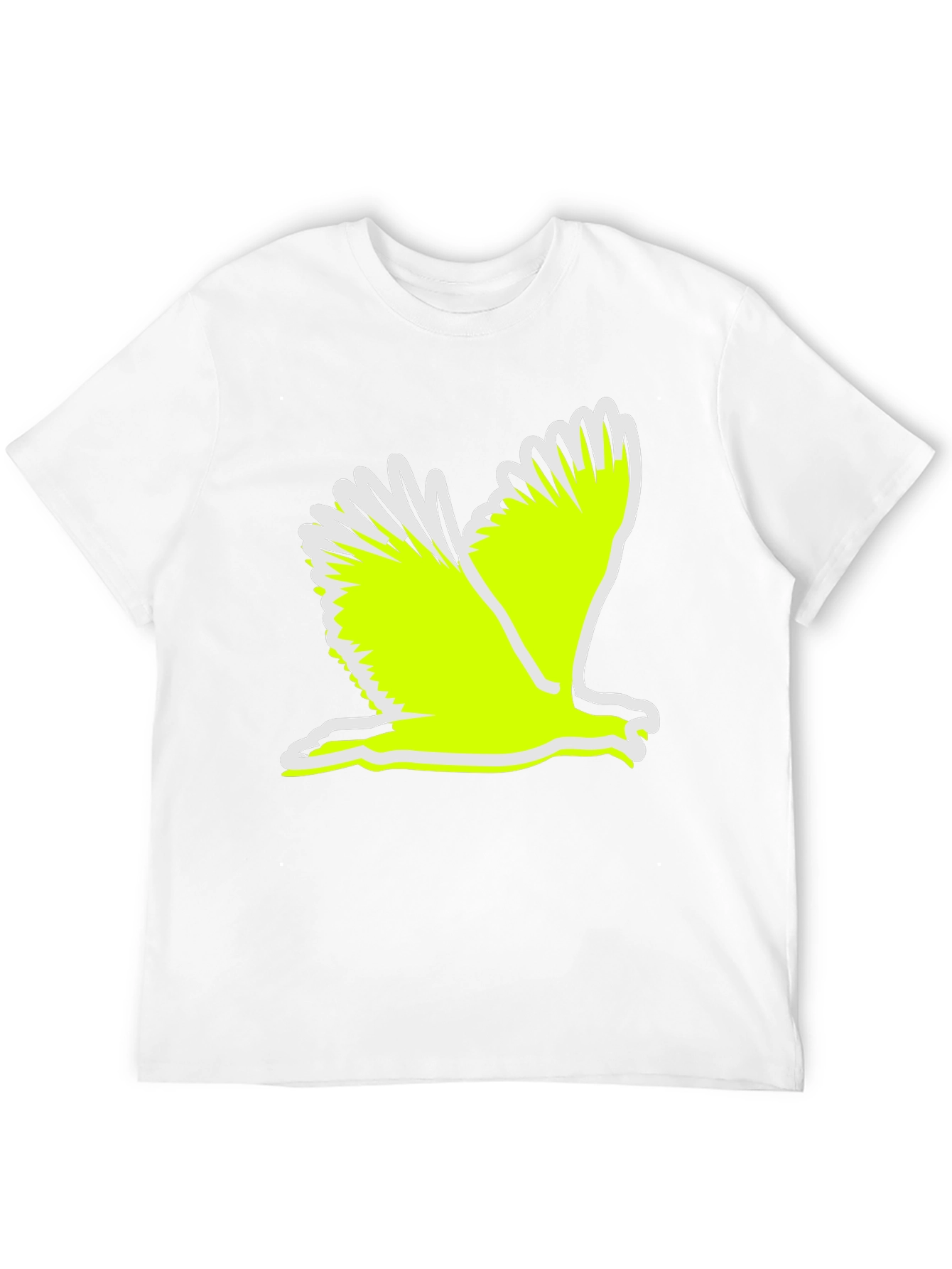 Black Black T-Shirt with Flying Bird Graphic view 12