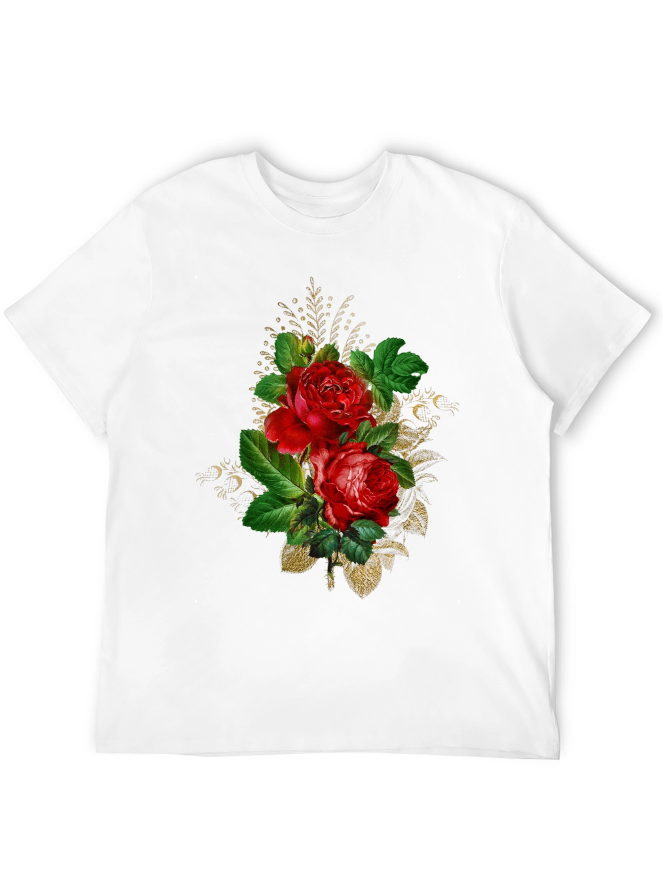 Black Floral Rose Graphic Tee - Black view 12