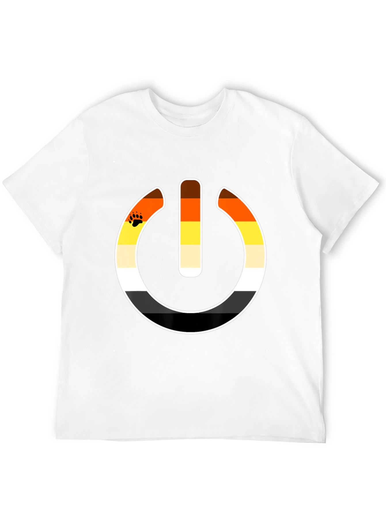 Black Bear Pride Power Symbol Graphic T-Shirt view 12