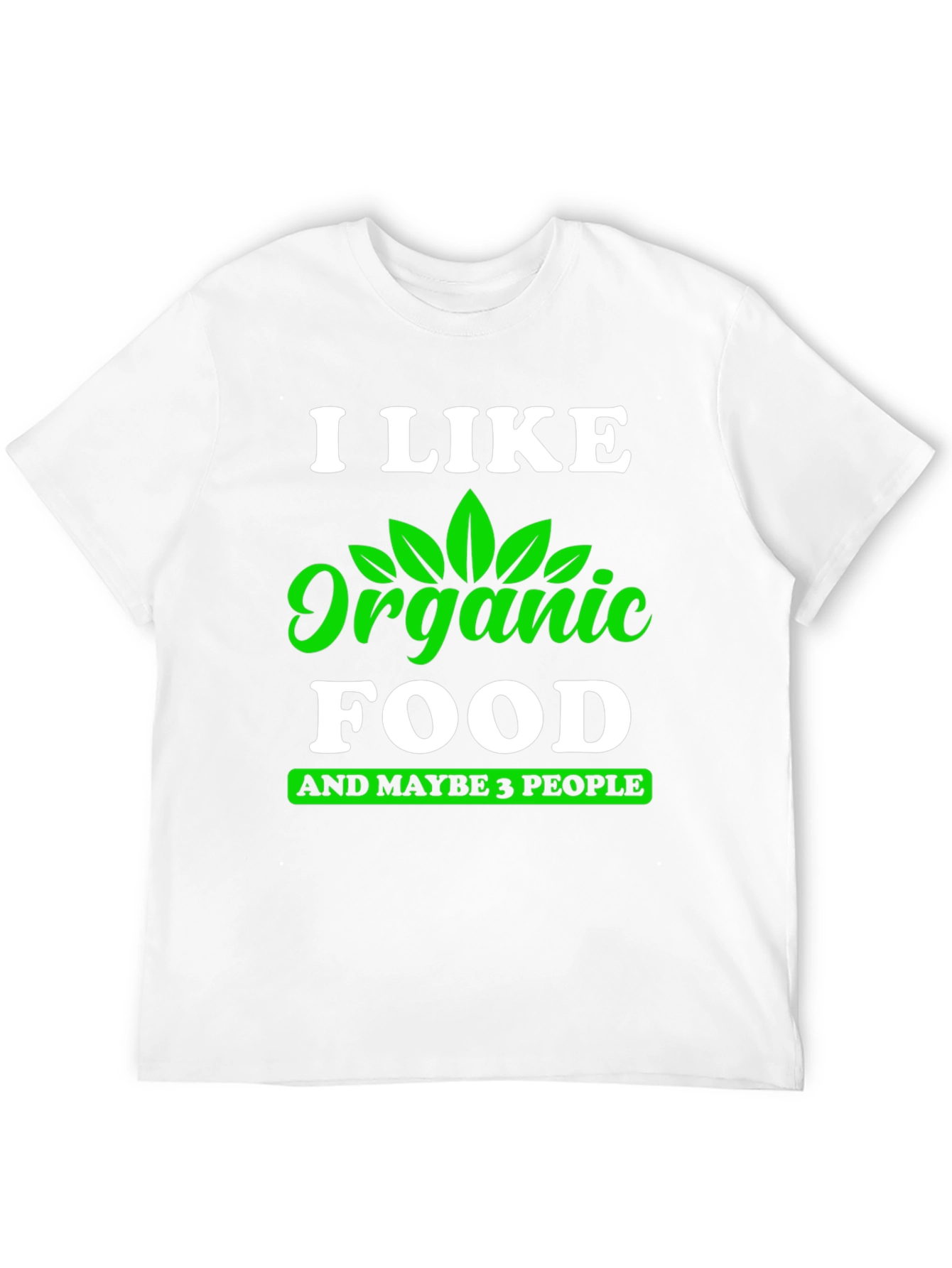 Black Organic Food Lover T-Shirt - Funny Vegan Tee view 12