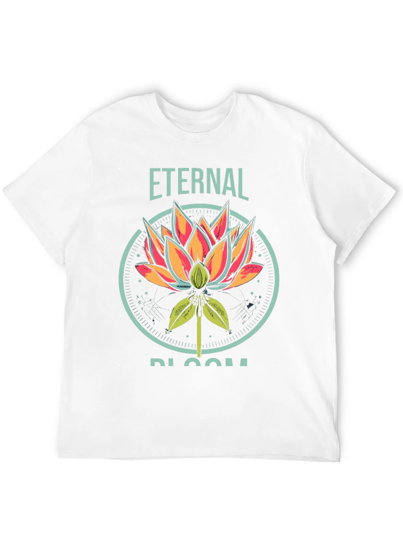 Black Eternal Bloom Graphic T-Shirt - Black view 12