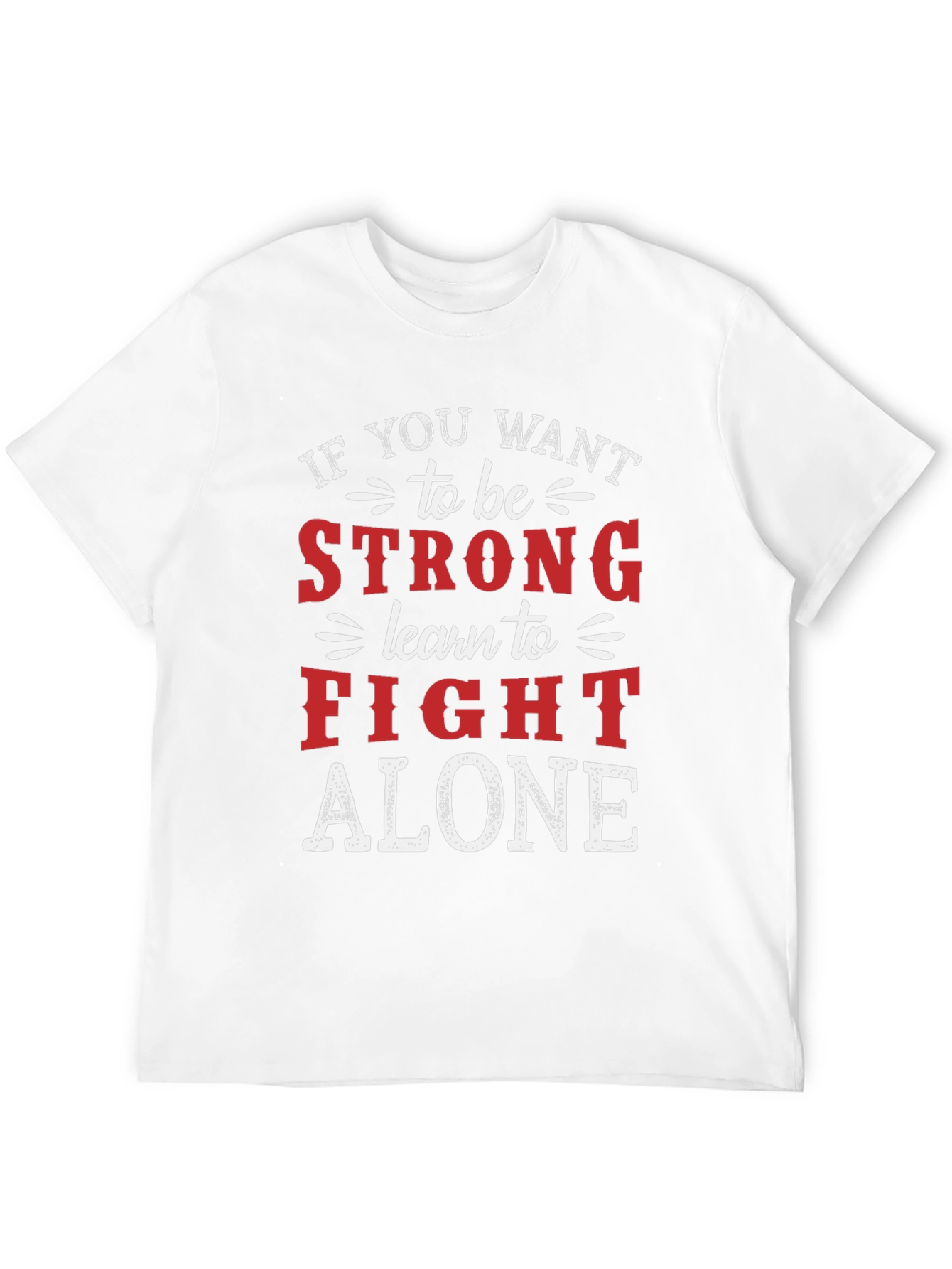 Black Strong Alone Graphic Tee view 12