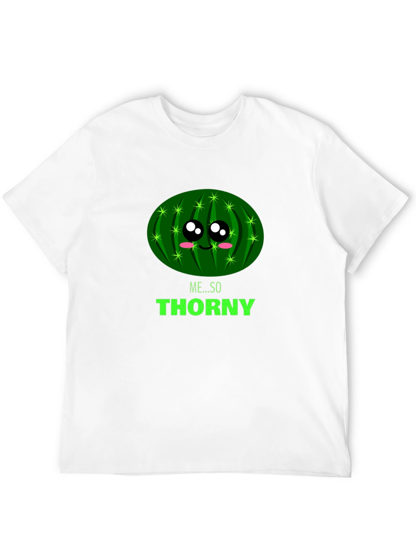 Black Me... So Thorny Black T-Shirt - Funny Cactus Graphic Tee view 12