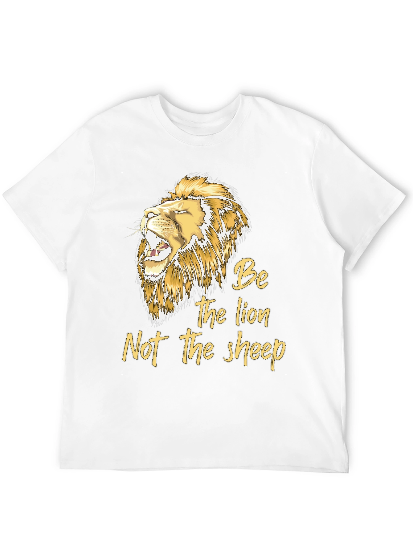 Black Be The Lion T-Shirt - Motivational Graphic Tee view 12