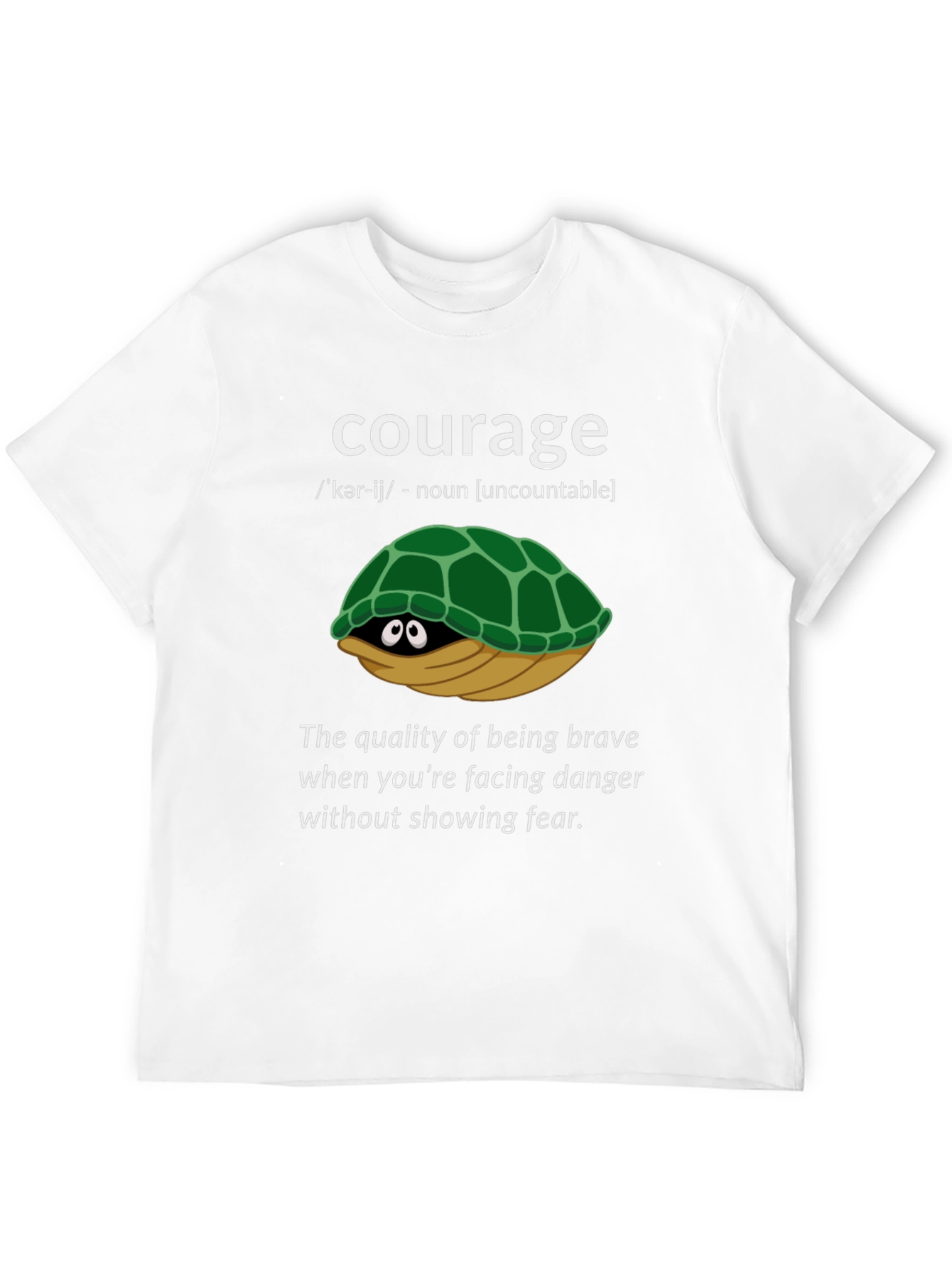 Black Courage Turtle Graphic T-Shirt - Definition Tee view 12