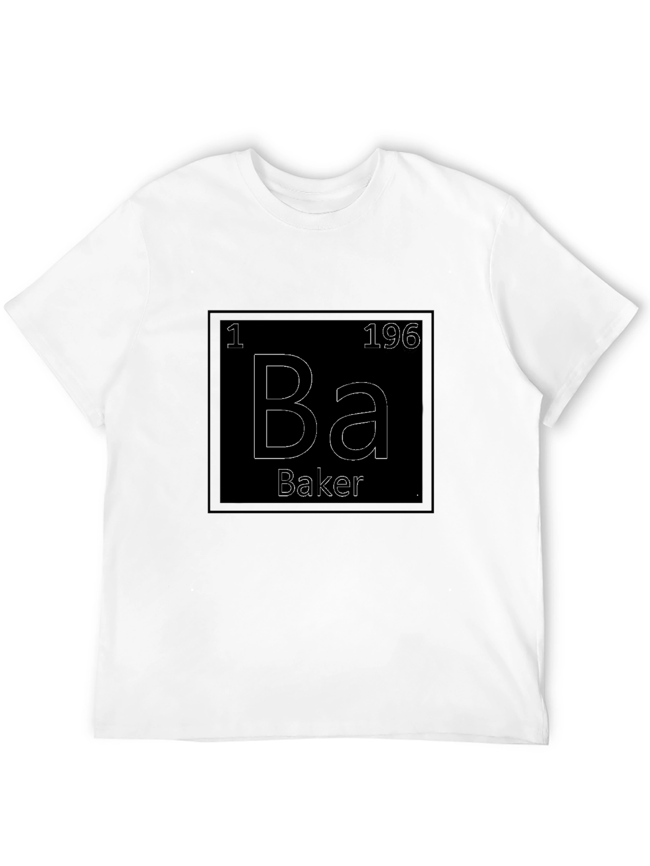 Black Baker Periodic Table Funny T-Shirt view 12