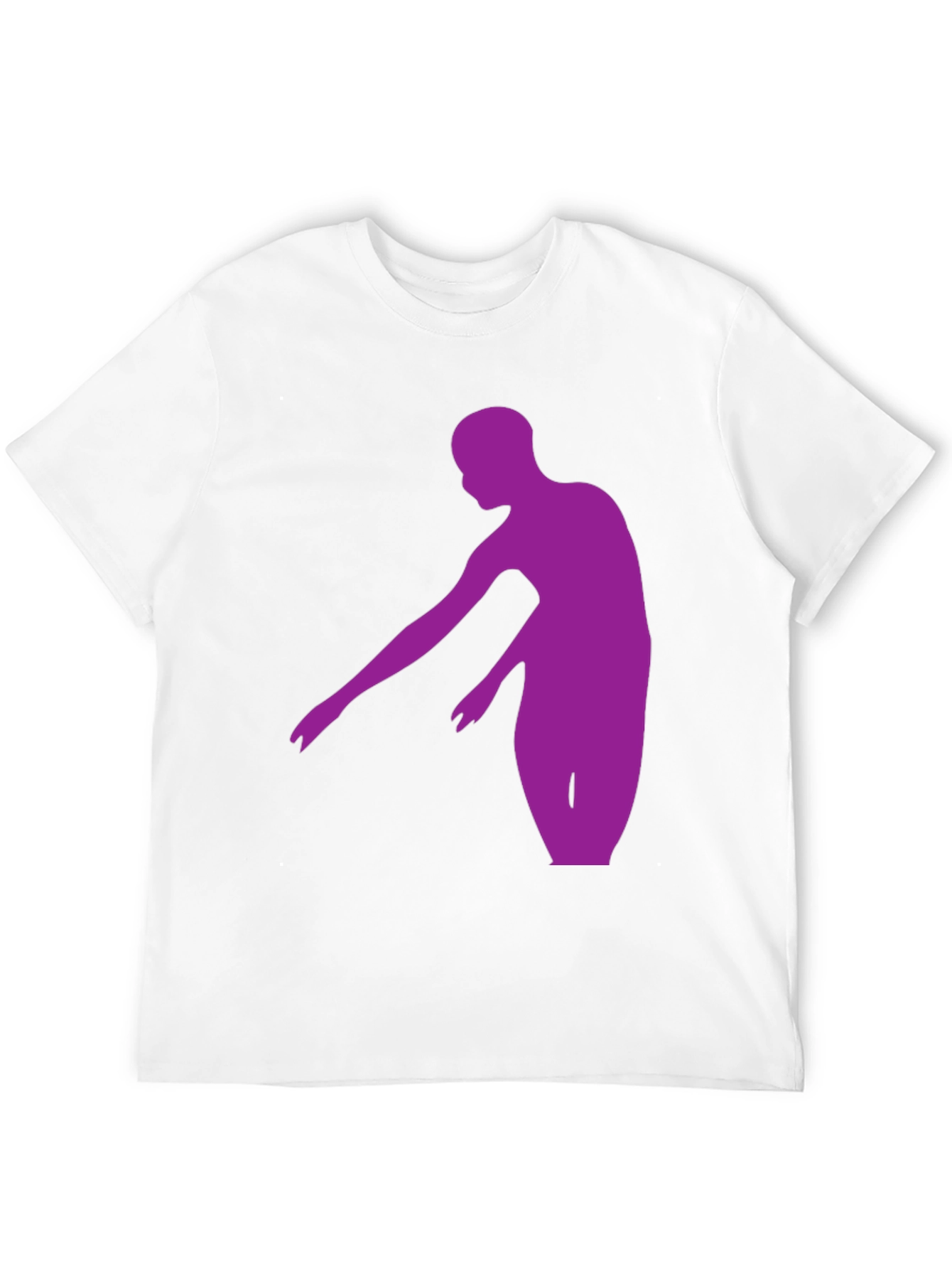 Black Purple Dancer Graphic Tee - Stylish Men's Black T-Shirt view 12