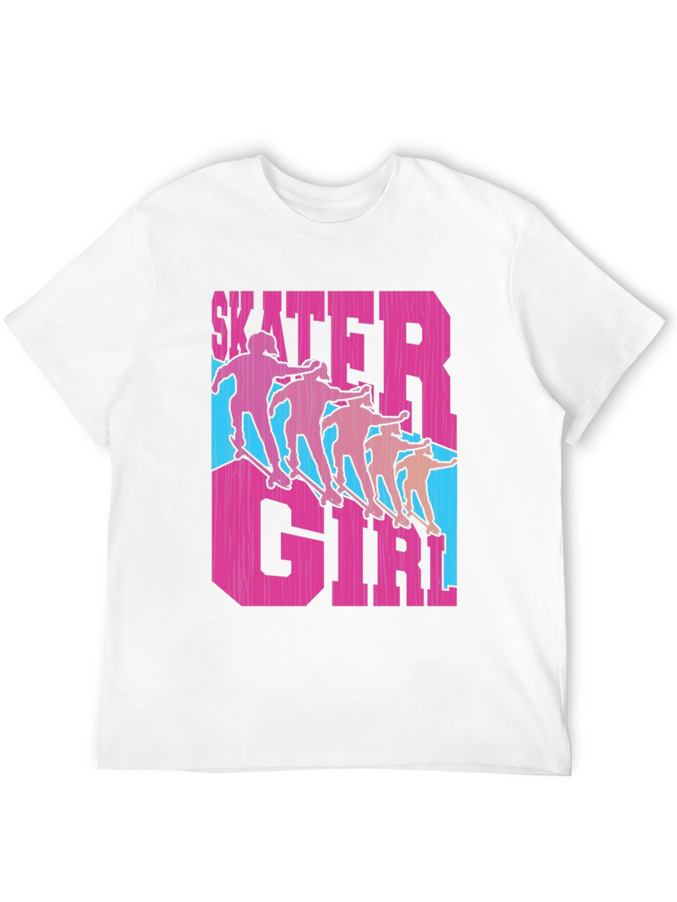 Black Skater Girl Graphic Tee - Funky Retro Style view 12