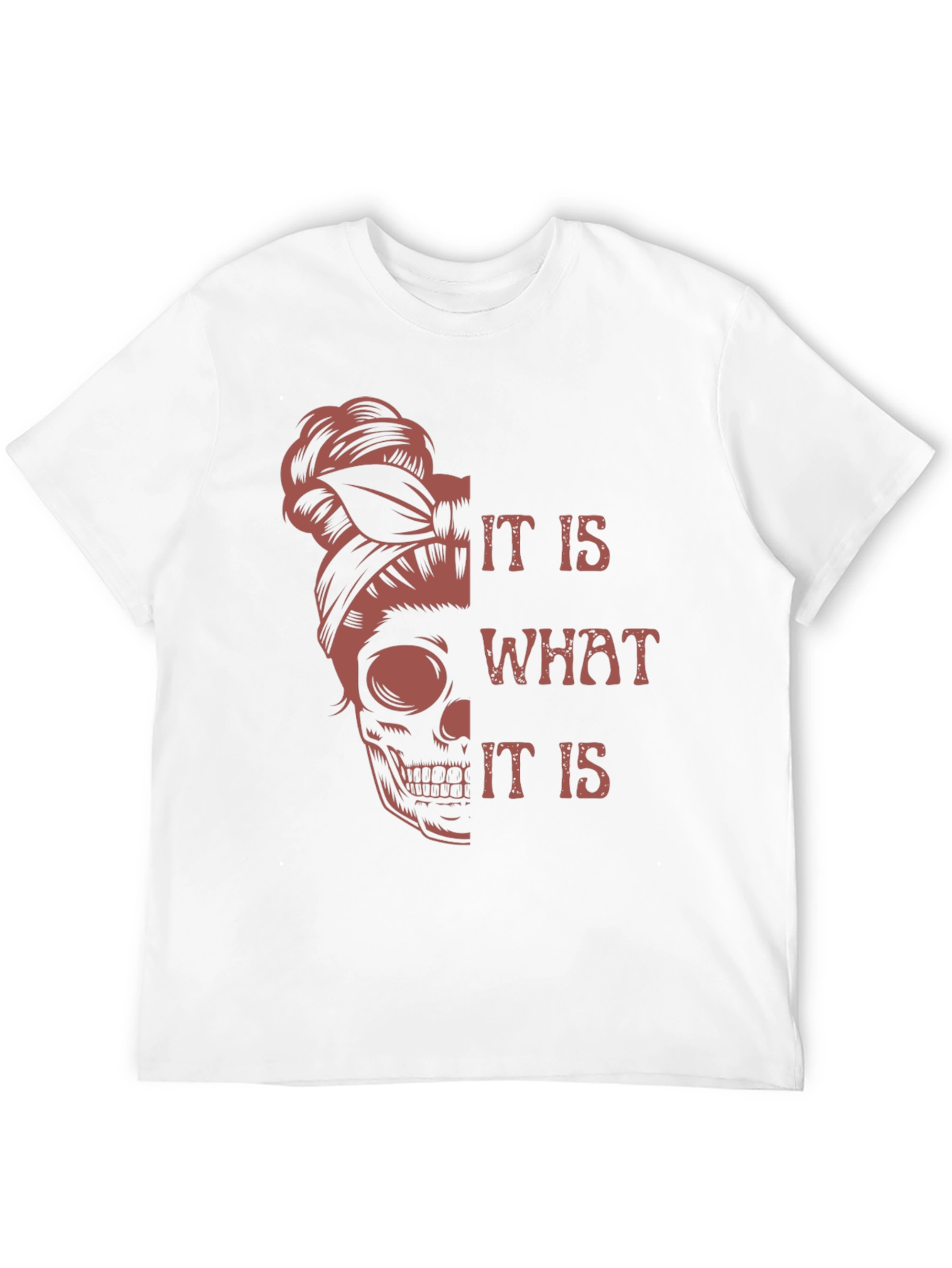 Black Skull Graphic Tee - It Is What It Is - Unisex view 12